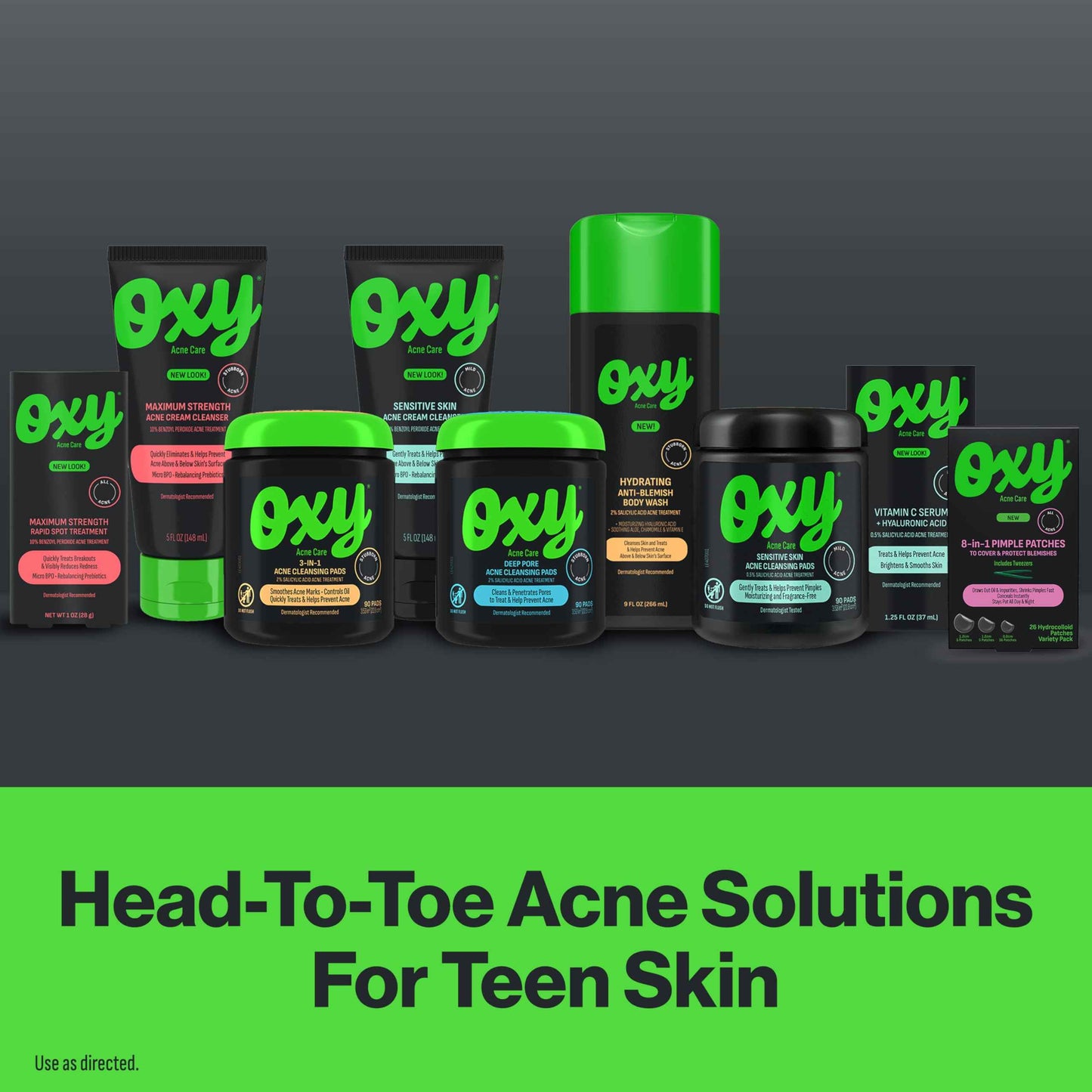 Oxy 8 IN 1 Pimple Acne Patches, Invisible, Sweat & Waterproof Hydrocolloid Zit Covers Protect & Shrink Pimples, Fast On Face & Body, 26 Count in 3 Sizes, Tweezers Included (3x26ct)