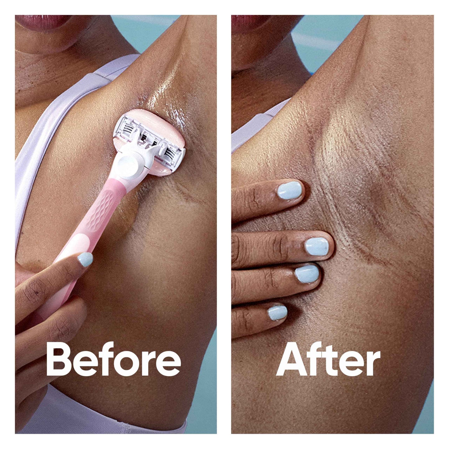 Venus ComfortGlide White Tea Women's Razor Blades, with Built-in Shave Gel Bars, 8 Razor Blade Refills