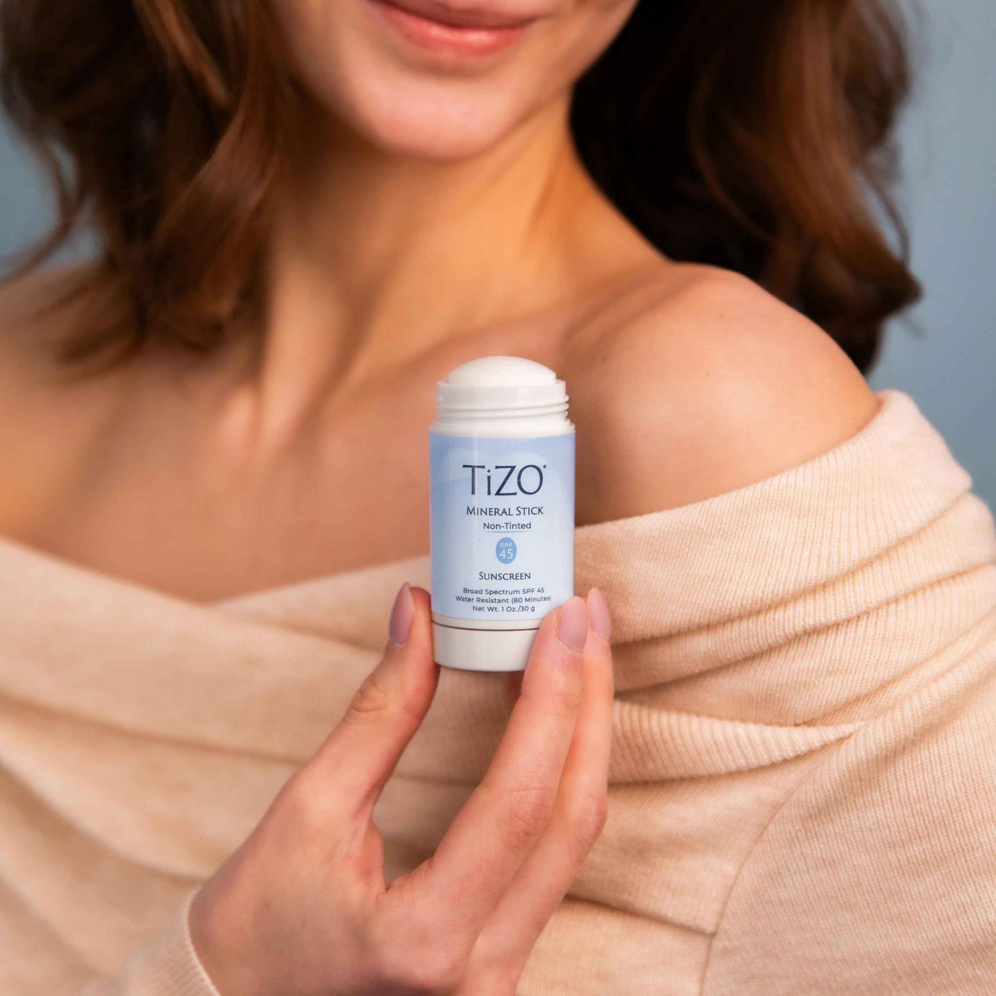 TiZO Mineral Stick SPF 45 | Non-Tinted | Water Resistant (80 minutes) | Broad Spectrum Sunscreen | UVA/UVB Protection | For all skin types | Easy On-the-Go Application | 1 oz / 30 g