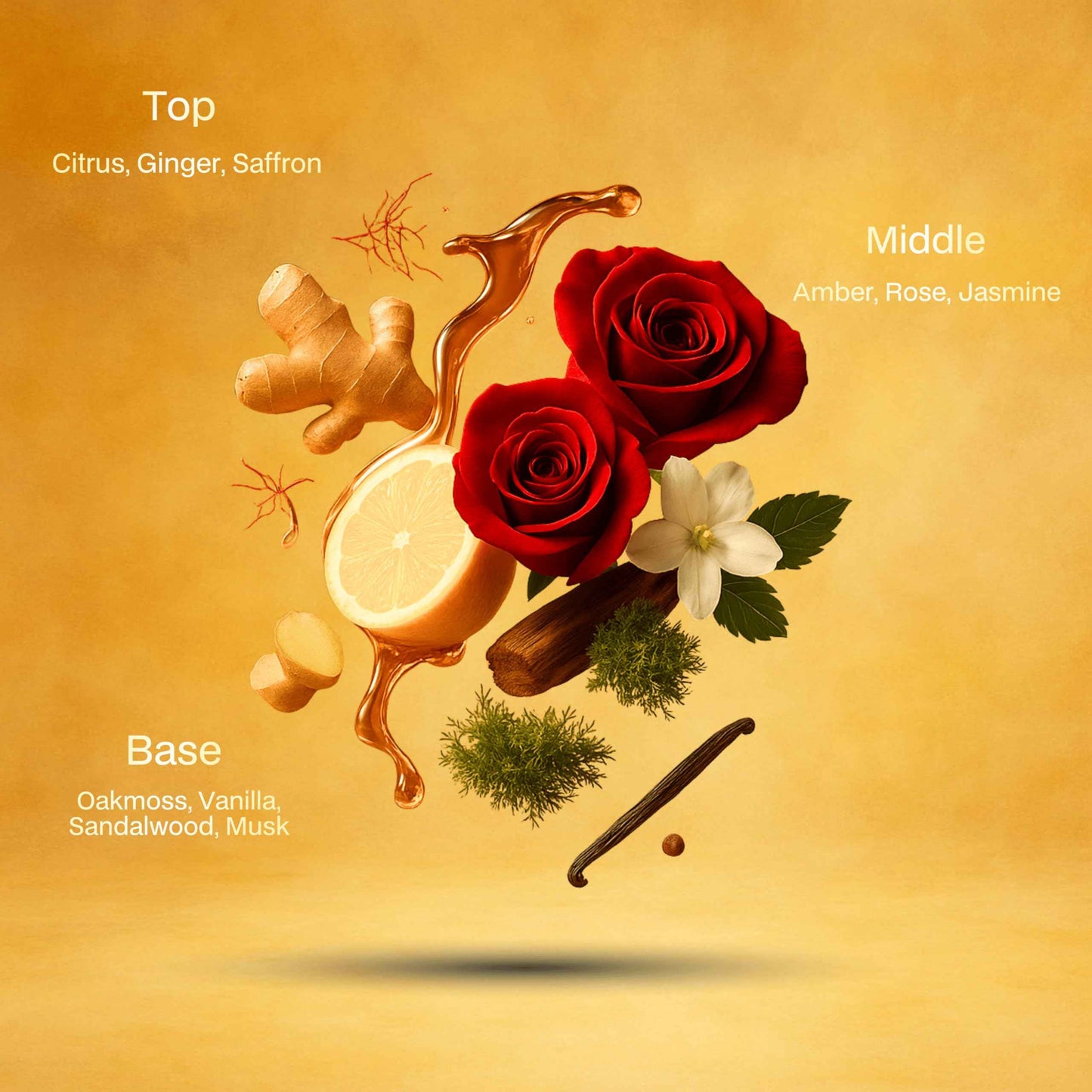 Atralia Amora Lumere Extrait De Parfum 100Ml 3.4Oz Unisex Fragrance - Luxury and Original Extrait de Parfum with Top notes of Citrus, Ginger, Saffron