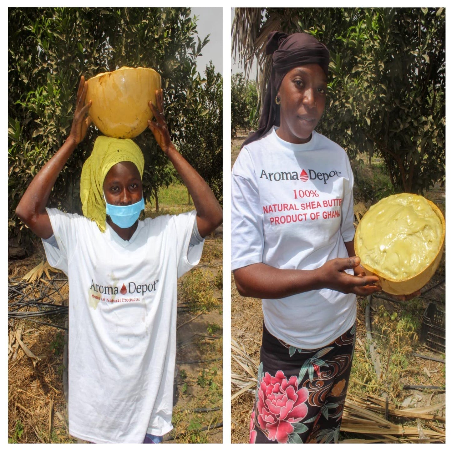 Raw African Shea Butter 32 oz Ivory/White Grade A 100% Pure Natural Unrefined Fresh Moisturizing, Ideal for Dry and Cracked Skin. It can be used in Body, Hair and Face.