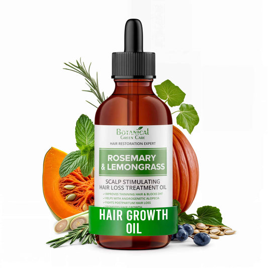 Rosemary & Lemongrass Hair Oil, Rosemary Oil for Women and Men, Hair Growth Serum. Made in USA
