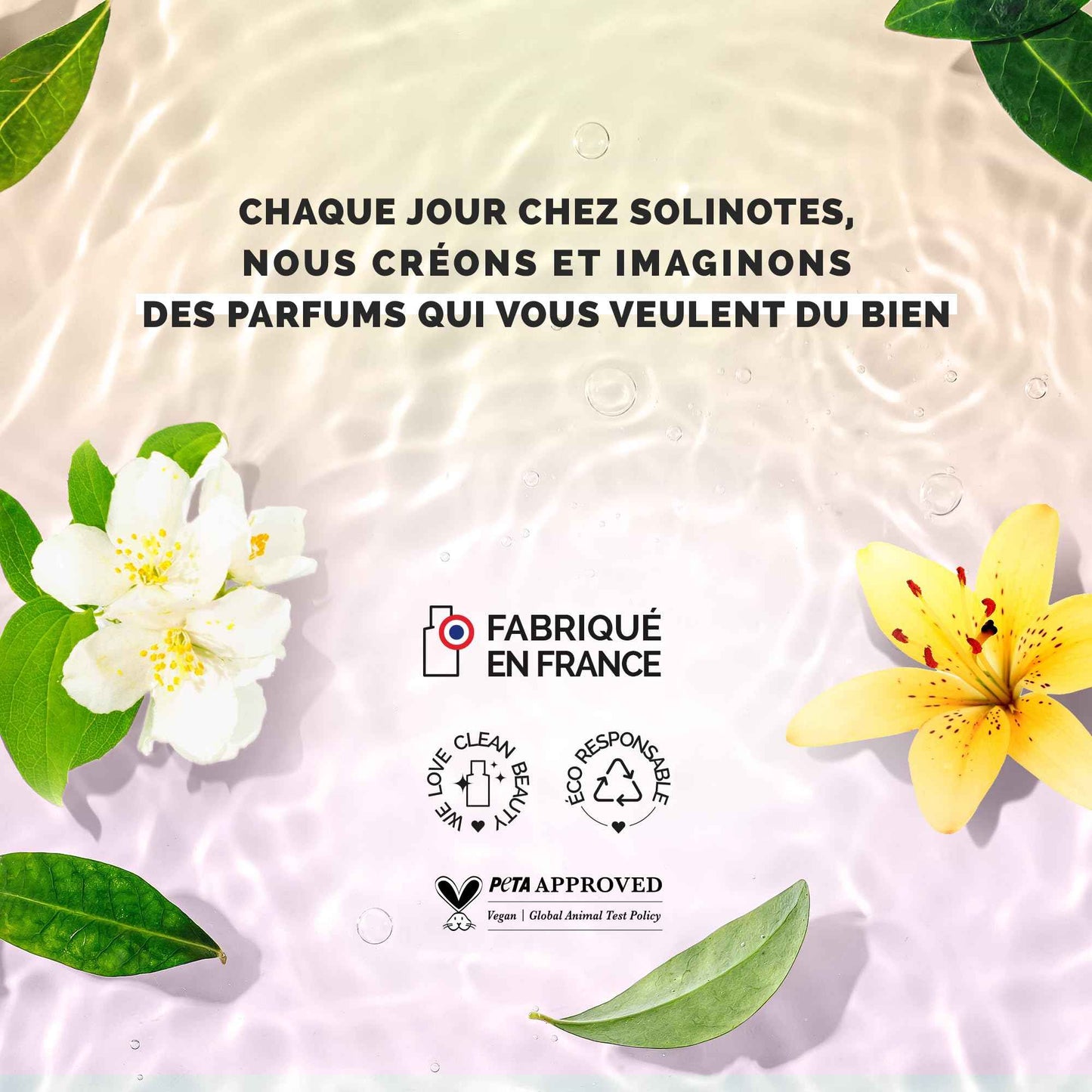 Solinotes Rose Perfume for Women, 1.7 Fl Oz/ 50 ML Eau De Parfum, Delicate Floral and Soothing Scent with Premium Ingredients - Clean Perfume, Cruelty Free, Vegan, Made in France