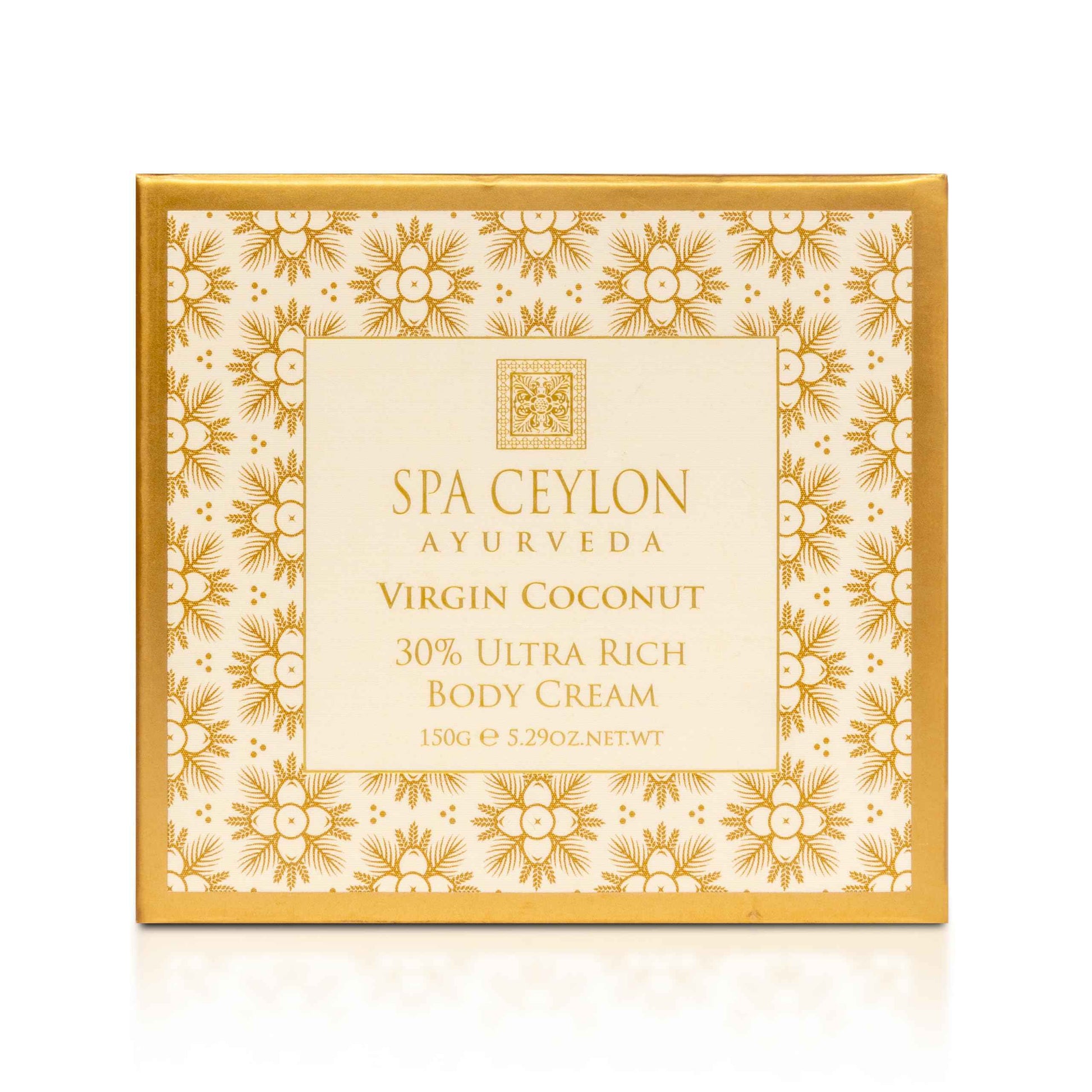 SPA CEYLON Virgin Coconut 30% Ultra Rich Body Cream | Hydrating | Suitable for all skin types