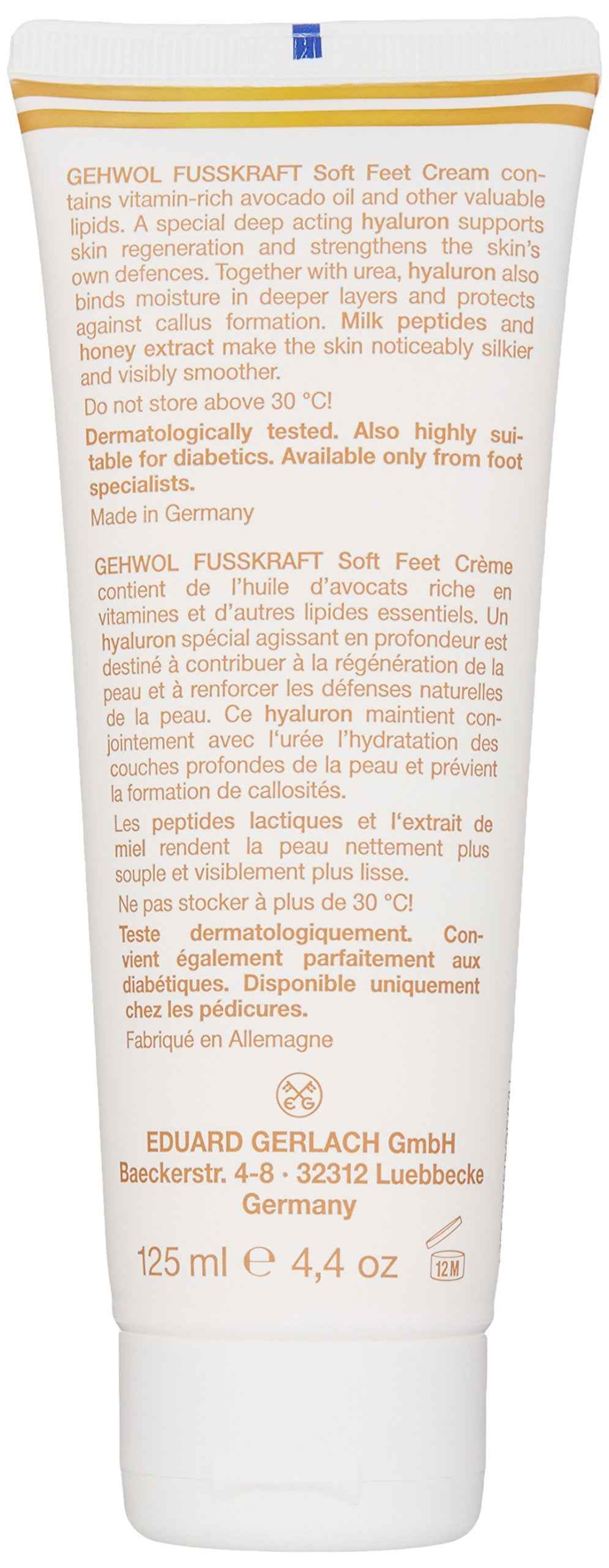GEHWOL Soft Feet Cream, 4.4 Ounce (Pack of 1)