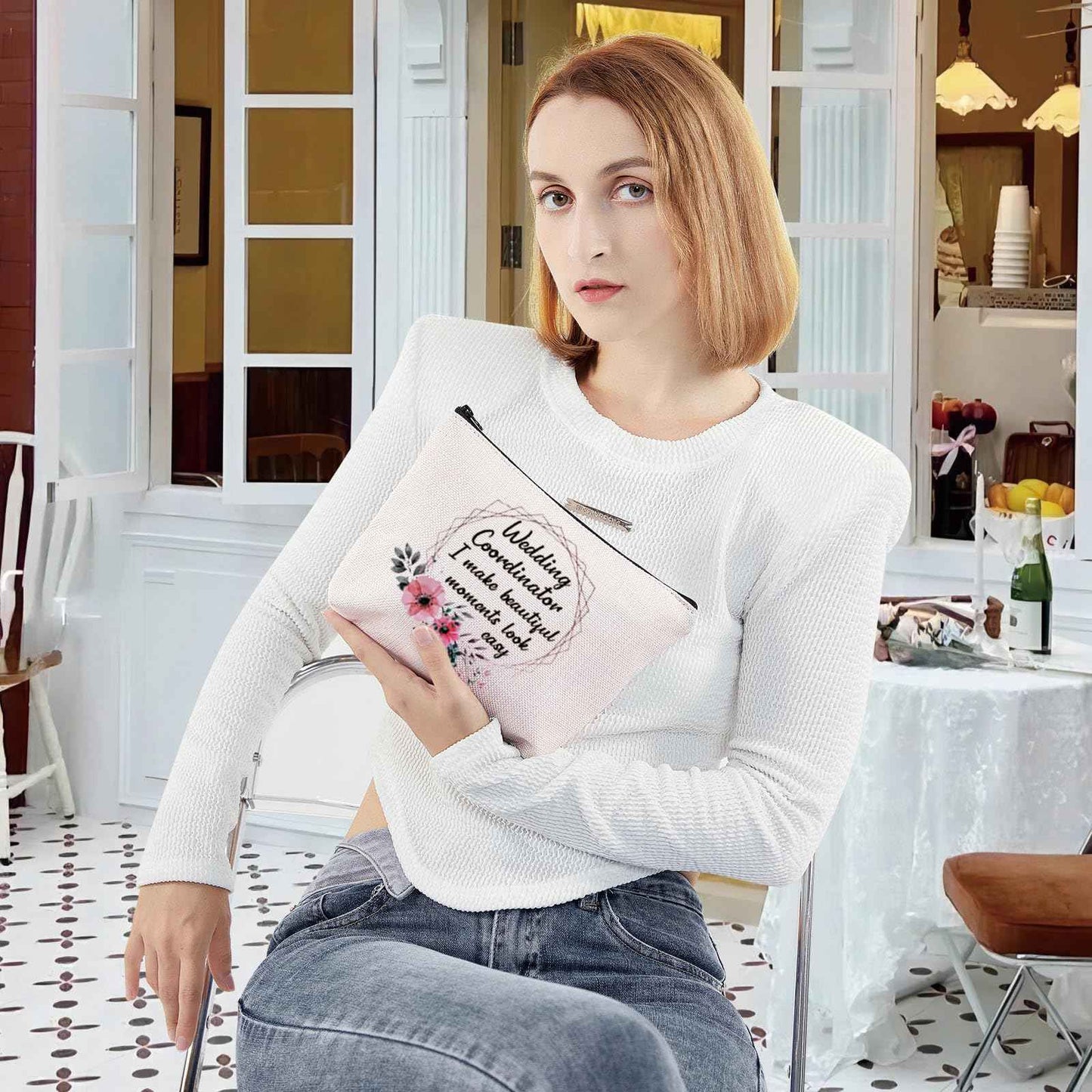 G2TUP Wedding Coordinator Gift Wedding Party Accessory Pouch I Make Beautiful Moments Thank You Planner (Wedding Coordinator Zip Bag)