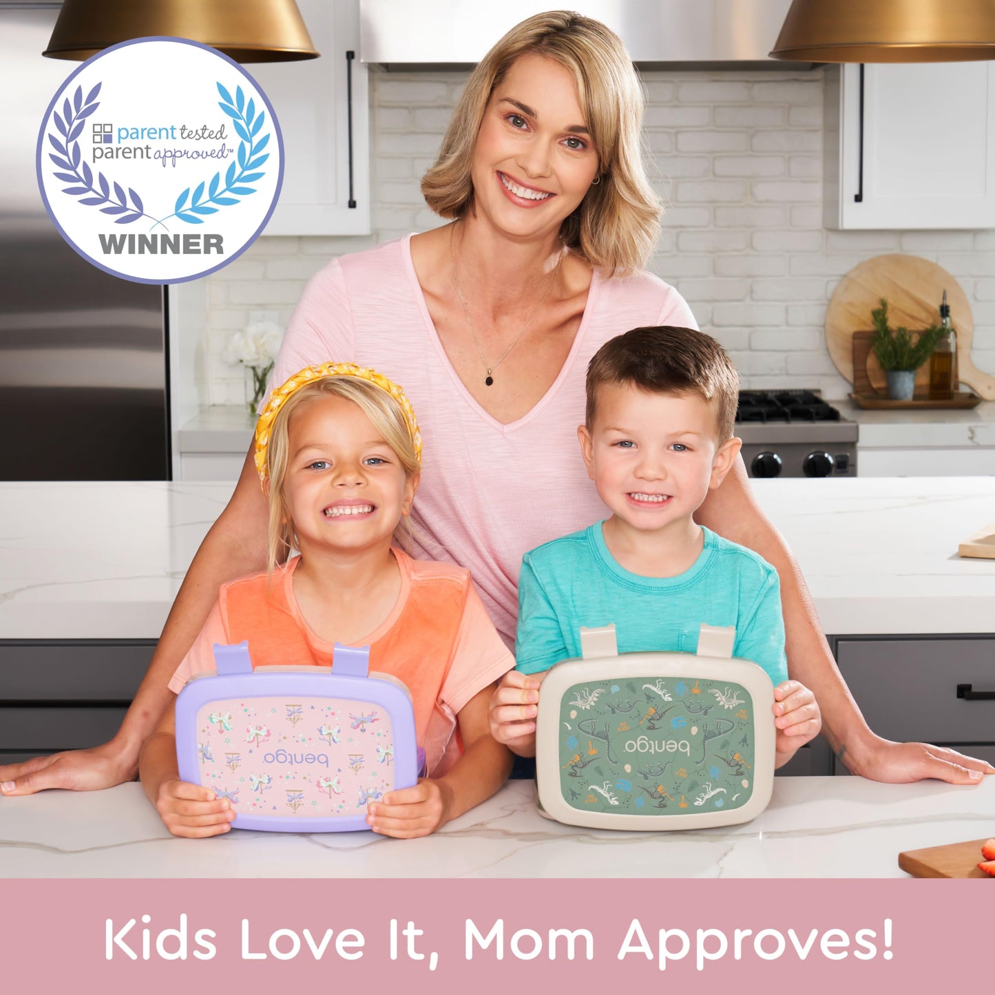 Bentgo Kids Prints Leak-Proof, 5-Compartment Bento-Style Kids Lunch Box - Ideal Portion Sizes for Ages 3-7, Durable, Drop-Proof, Dishwasher Safe, & Made with BPA-Free Materials (Carousel Unicorns)