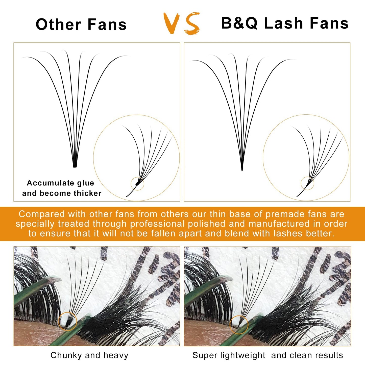 Premade Fans Eyelash Extensions 6D-C-0.10-11-15MIXShort Stem Pre Made Eye Lash Extension Fans 3D 5D 7D Volume Lash Extensions 0.07 0.10 C D Curl Lashes Extension(6D-C-0.10,11-15MIX)