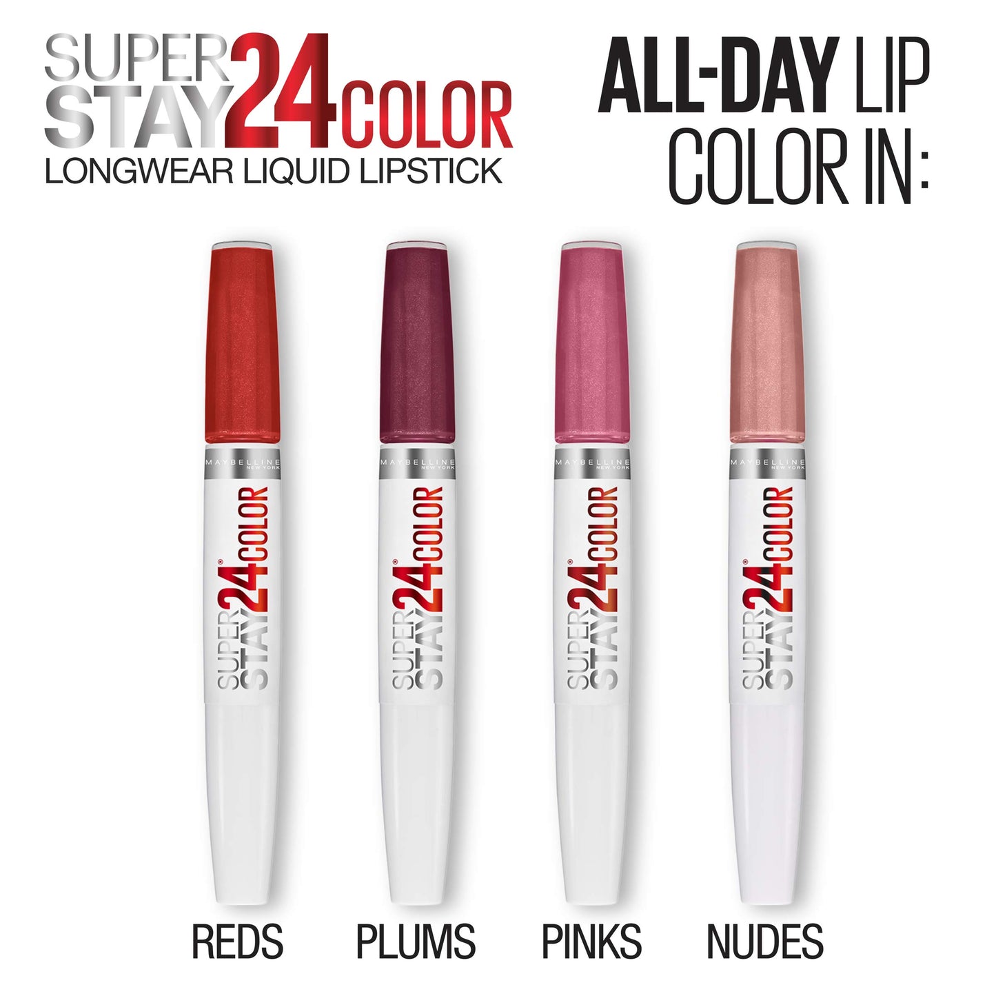 Maybelline Super Stay 24, 2-Step Liquid Lipstick Makeup, Long Lasting Highly Pigmented Color with Moisturizing Balm, Wear On Wildberry, Mauve Pink, 1 Count