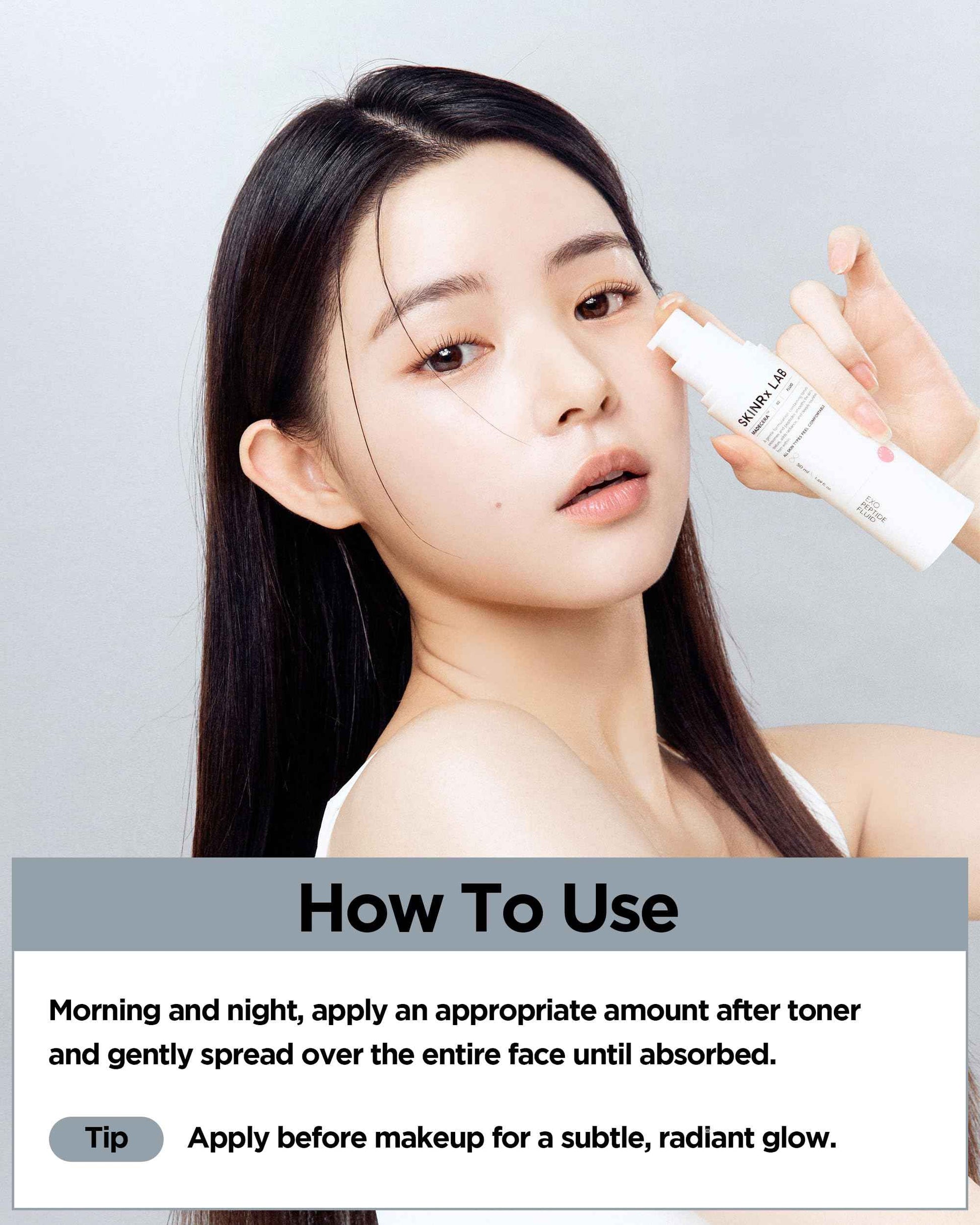 SKINRxLAB MadeCera Exo Peptide Fluid - Korean Anti-Aging Face Lotion with Ceramides, Peptides for Firming, Hydrating, Smoothing - Elasticity Boosting & Radiant Skin Complexion, 1.69 fl.oz.