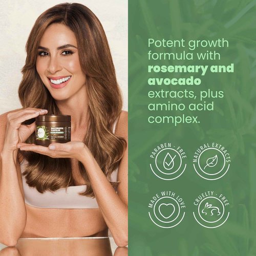 Anyeluz - Rosemary Shampoo + Rosemary Biotherapy Hair Mask, Hydration and Strengthening for your hair, Designed to Repairs Damage, For all hair types