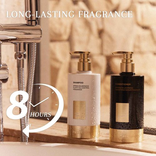 Dear Irean Shampoo and Conditioner Set, Fluffy Fragrance Hair Care For Dry&Damaged Hair, Paraben-Free Shampoo and Conditioner for Women&Men-Made with Keratin, Gifts for Birthday/Christmas (12.4oz x2)