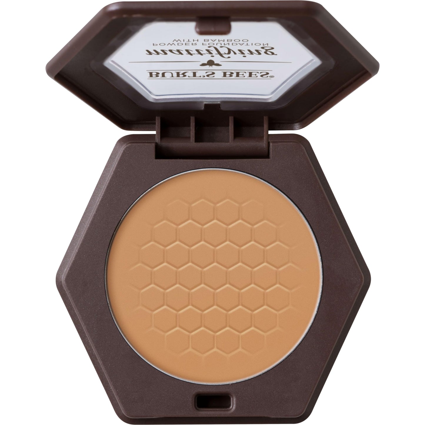 Burt's Bees Makeup, Lightweight Powder Foundation, 100% Natural, Almond, 0.3 Ounce