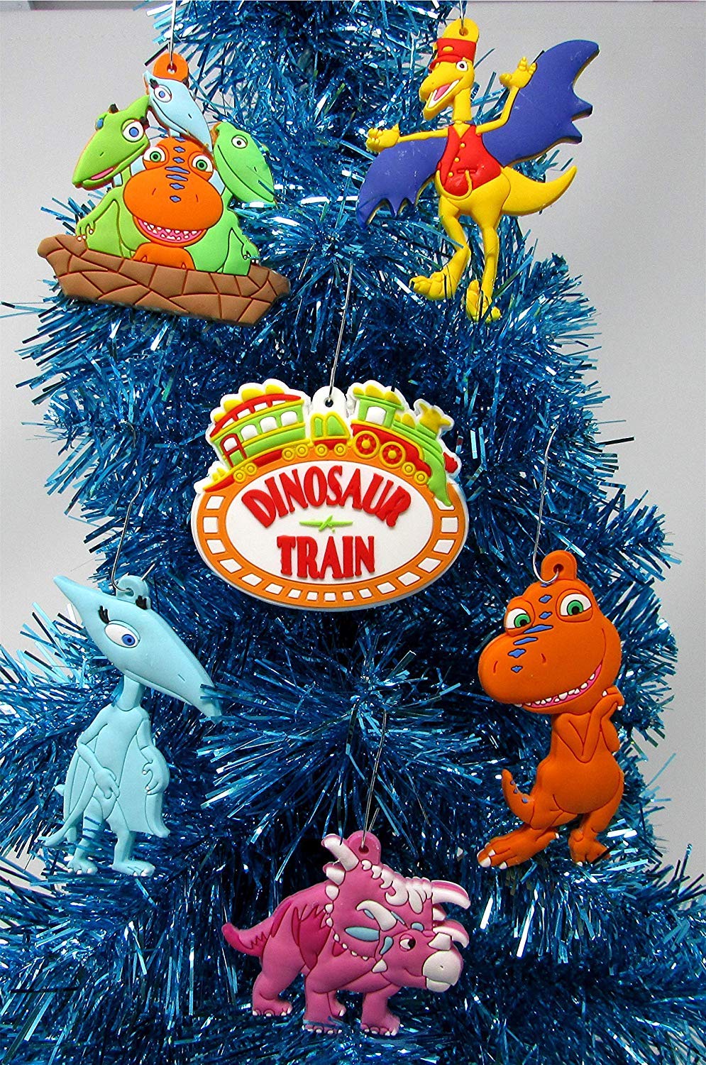 Dinosaur Train Set of 6 Random Mini Holiday Christmas Tree Ornaments