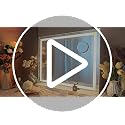 ROLOVE 23x18 Lighted Vanity Mirror, 3-Color Dimmable LED