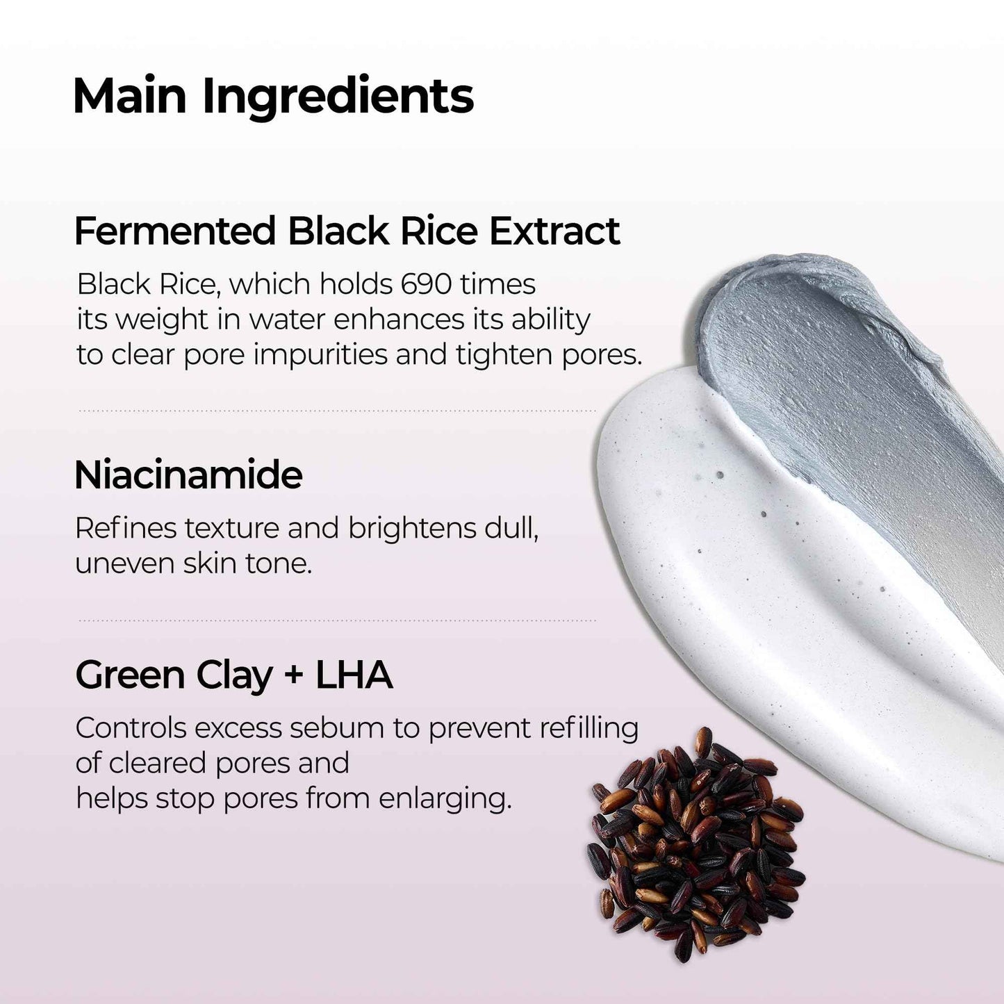 Dr.Melaxin Peel Shot Black Rice Mochi Whip Cleanser 100ml formulated for blackheads, clogged pores, excess sebum, and dull skin