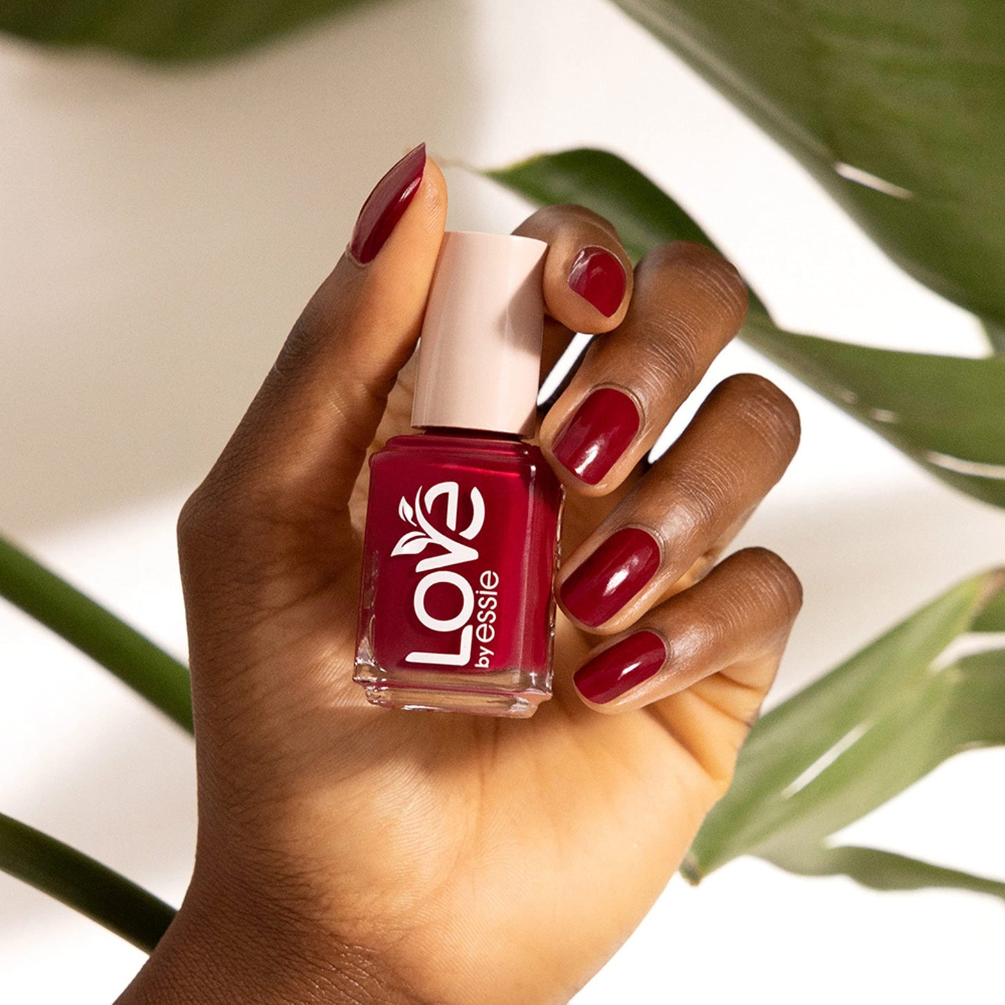 LOVE by essie Nail Polish, 80% Plant-based, Salon-Quality, Vegan, Wine Red, I Am The Moment, 0.46 Fl Oz