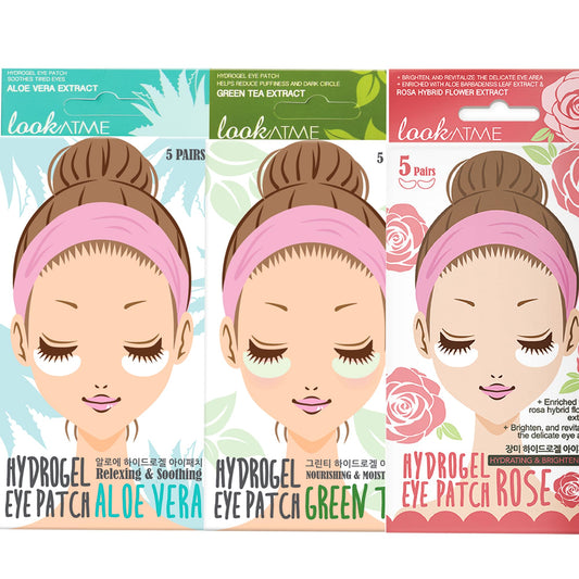 Under Eye Patches for Dark Circles and Puffiness - Korean Skin Care Caffeine Collagen Eye Patches for Puffy Eyes -Hydrogel Eye Patch - Under Eye Mask - Aloe Vera Rose Green Tea Gel Eye Pads - 75 Pairs