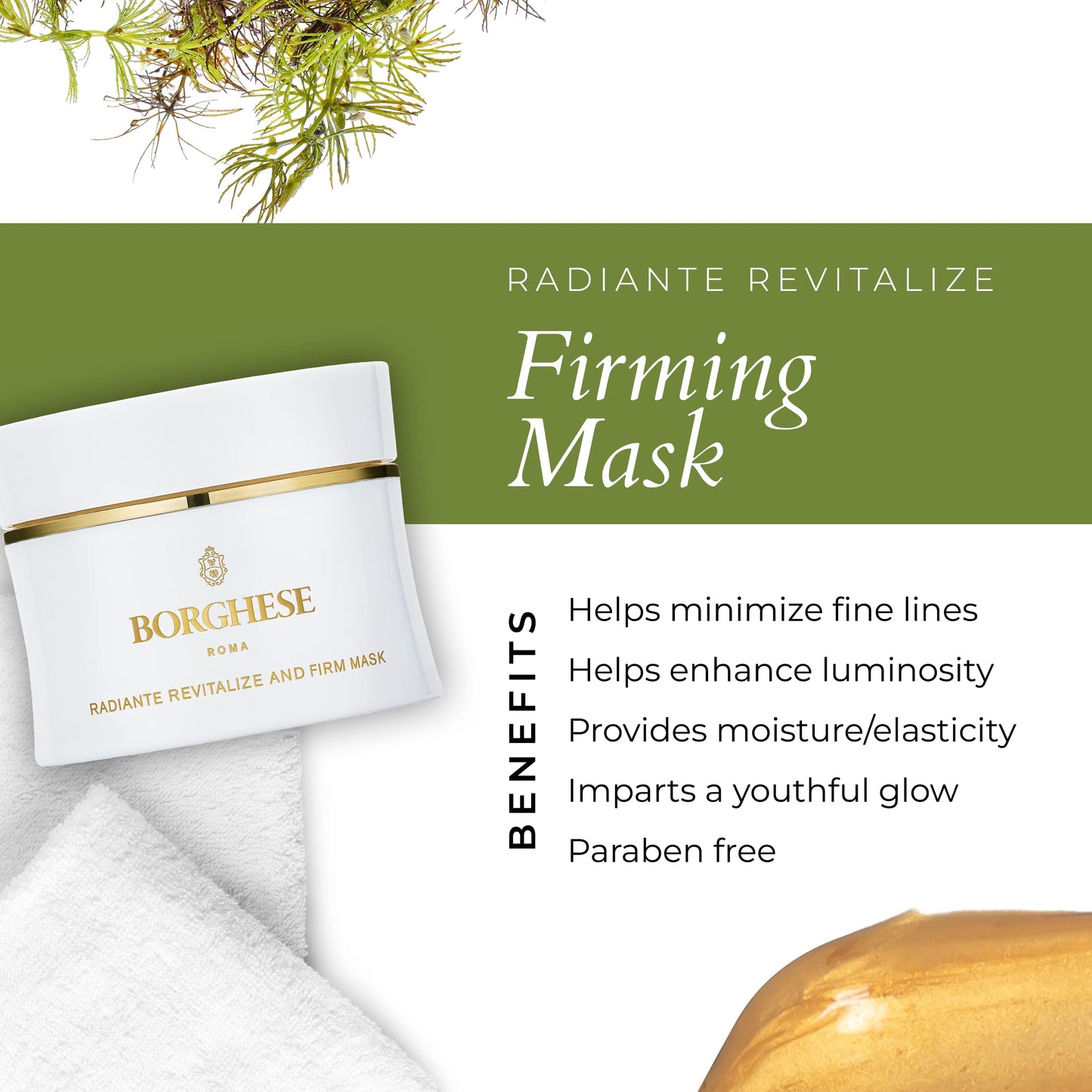 Borghese Radiante Revitalize and Firm Mask, 1.7 oz