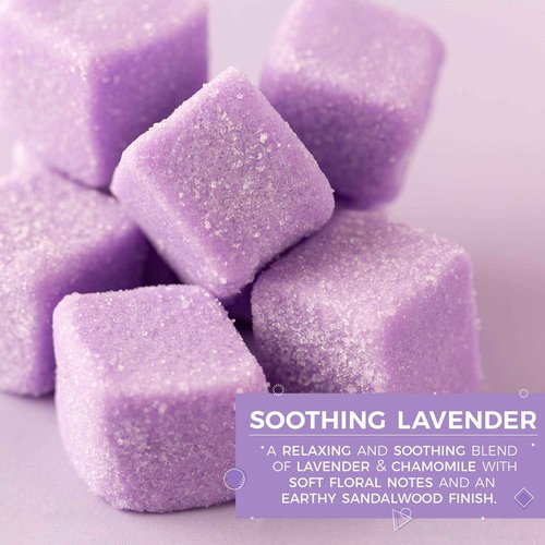 JOON X MOON Sugar Scrub (Lavender, 1 Pack), Exfoliating Body Scrub, Moisturizing Aloe and Shea Butter to Soften and Nourish Skin, Beauty and Self Care Essential, Single Use Scrub Cubes, 10 oz