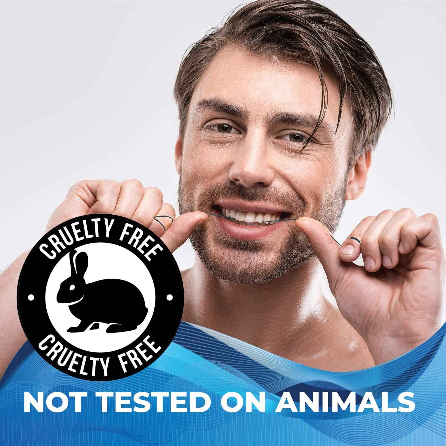 Xlent Expandable Dental Floss Treated with Activated Charcoal, Xylitol, Natural Plant Based Wax, Refreshing Mint Flavor - Pack of 5 (Refills Only)