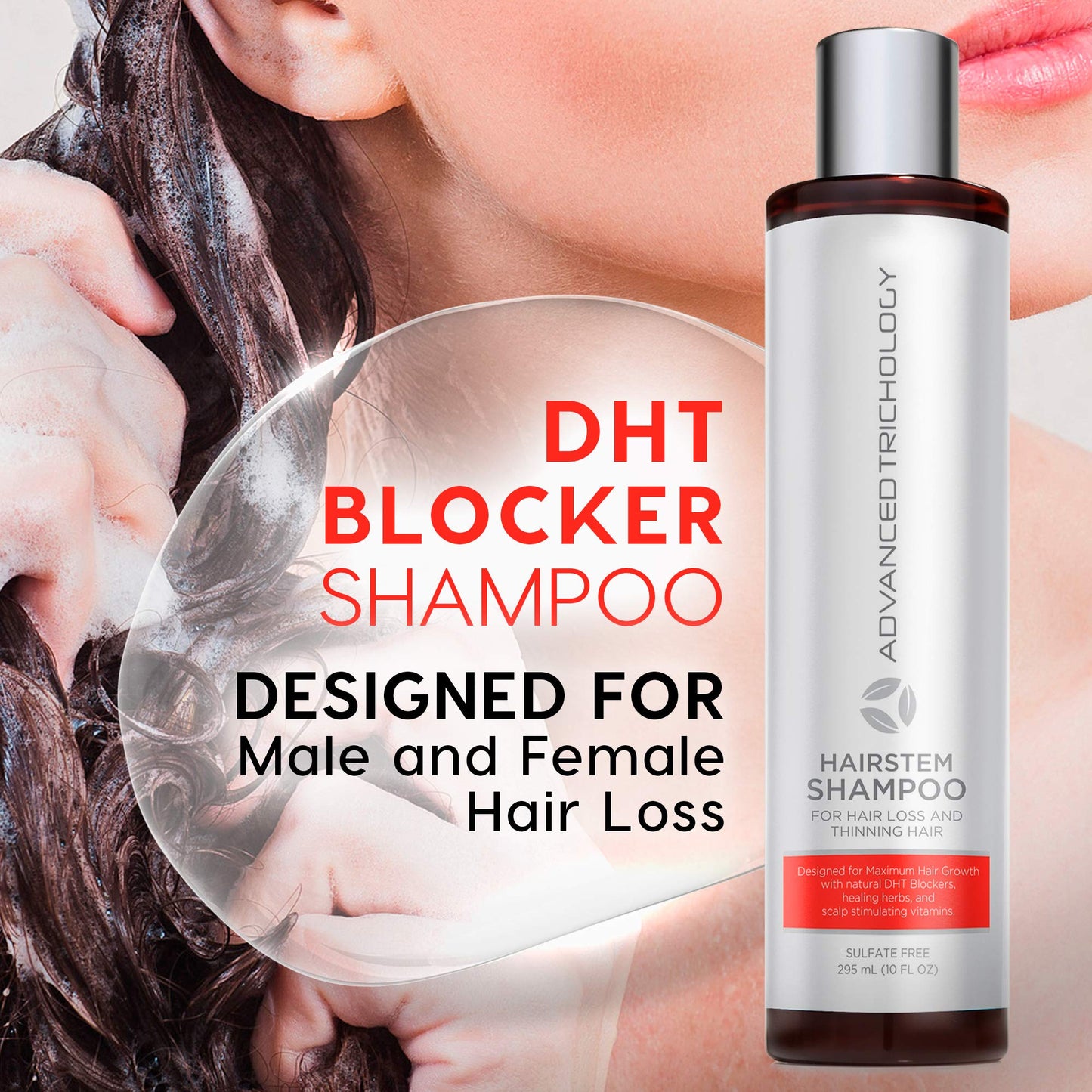 HairStem DHT Blocker Hair Growth Shampoo Products with Biotin, Saw Palmetto - Clinically Developed - Hair Loss Products Treatments- 10oz