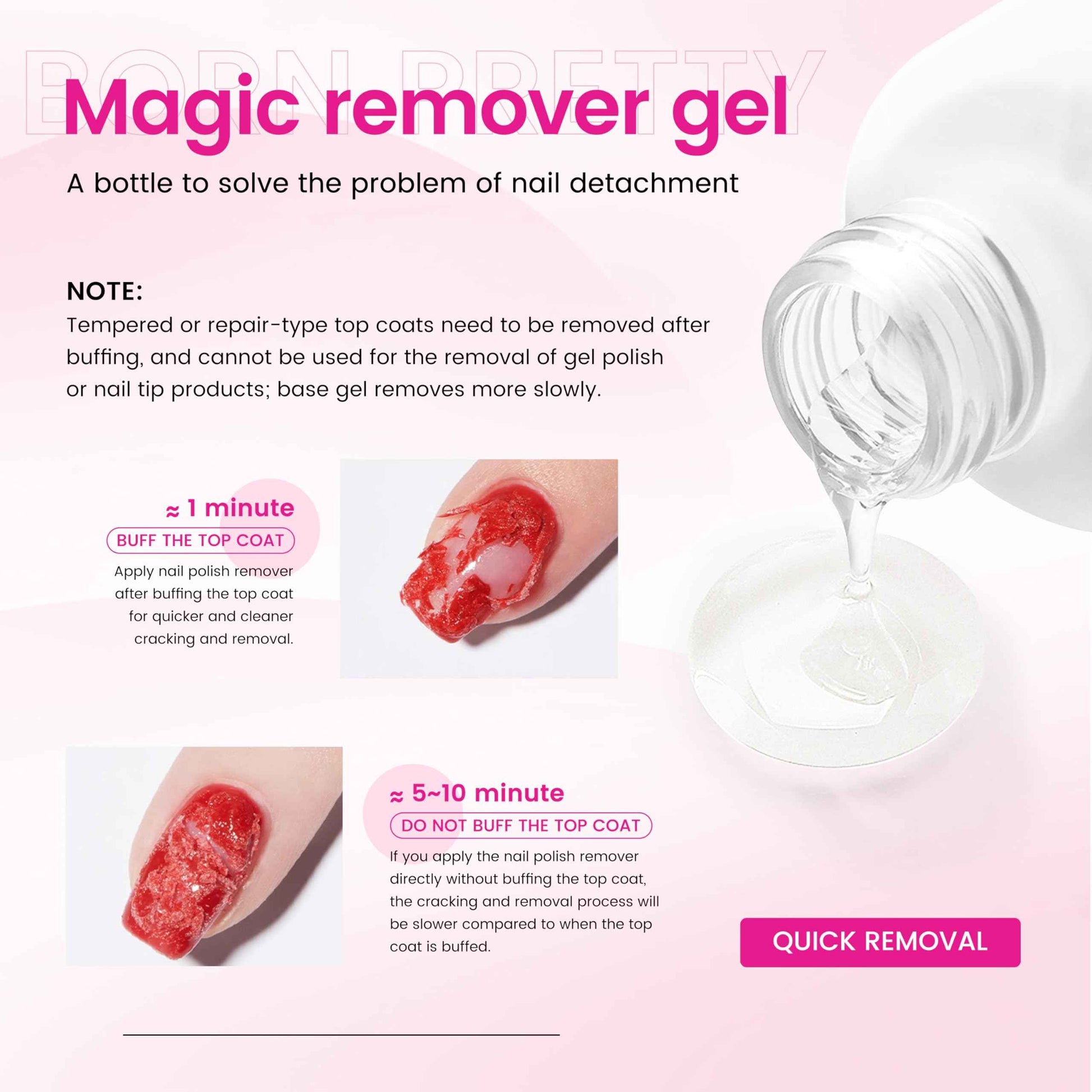 CARMEIN Gel Nail Polish Remover,Professional(12-pack), 15ml/0.5 fl oz, Liquid Formula, Paraben-free, For Natural and Long-lasting Gel Polish Removal for Nail.
