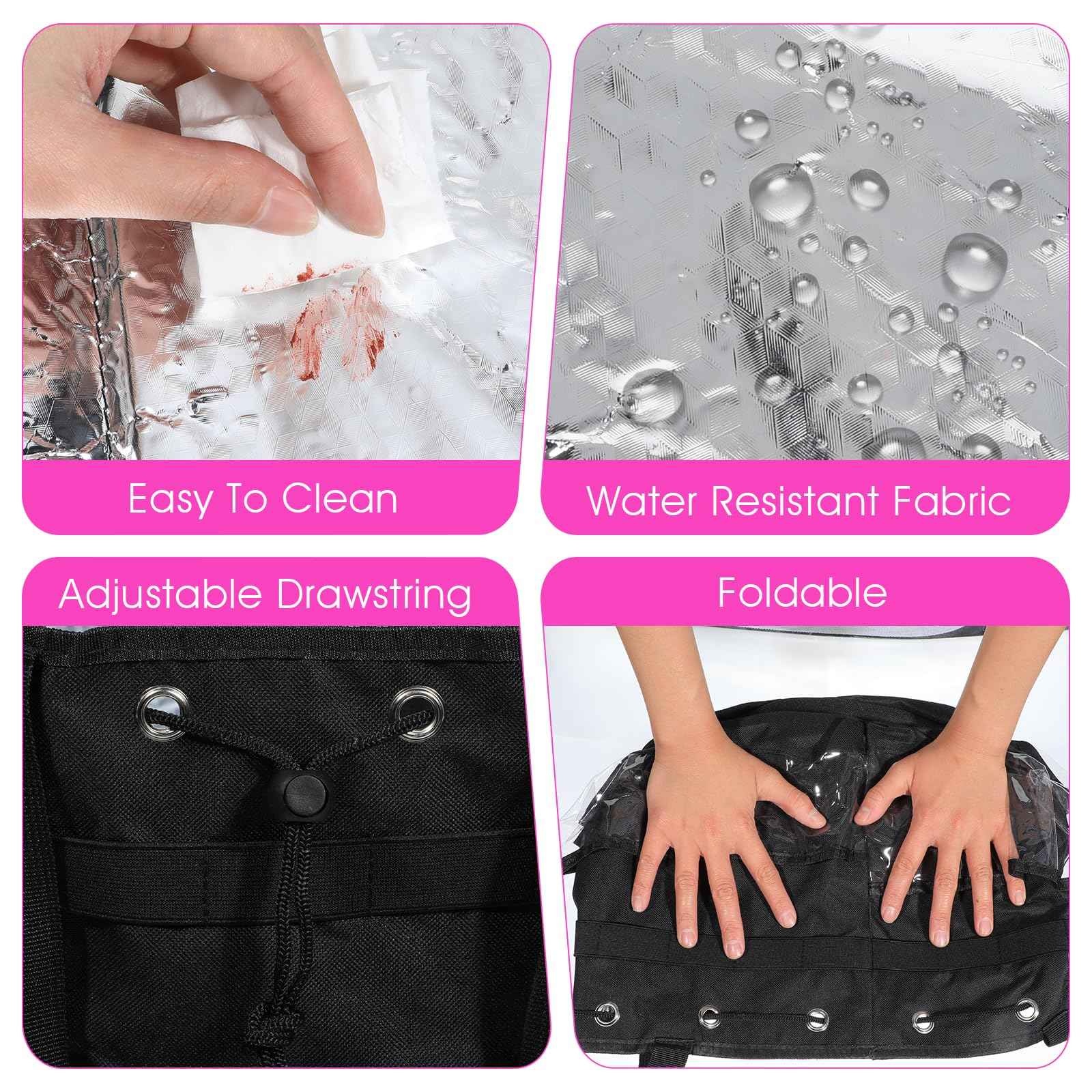 mekueeex Hairstylist Traveling Bag, Large Capacity Hairdresser Barber Bag, Heat Resistant Hair Tools Travel Bag, Professional Makeup Organizer Bag, Waterproof Shower Toiletry Bag