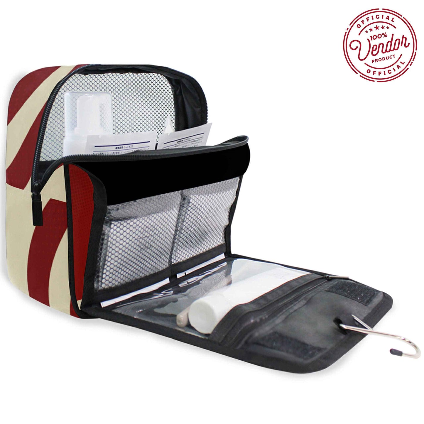 Bad Bananas BBGreek Kappa Alpha Psi Fraternity Paraphernalia - Official Vendor - Hanging Toiletry Travel Bag - Nupe