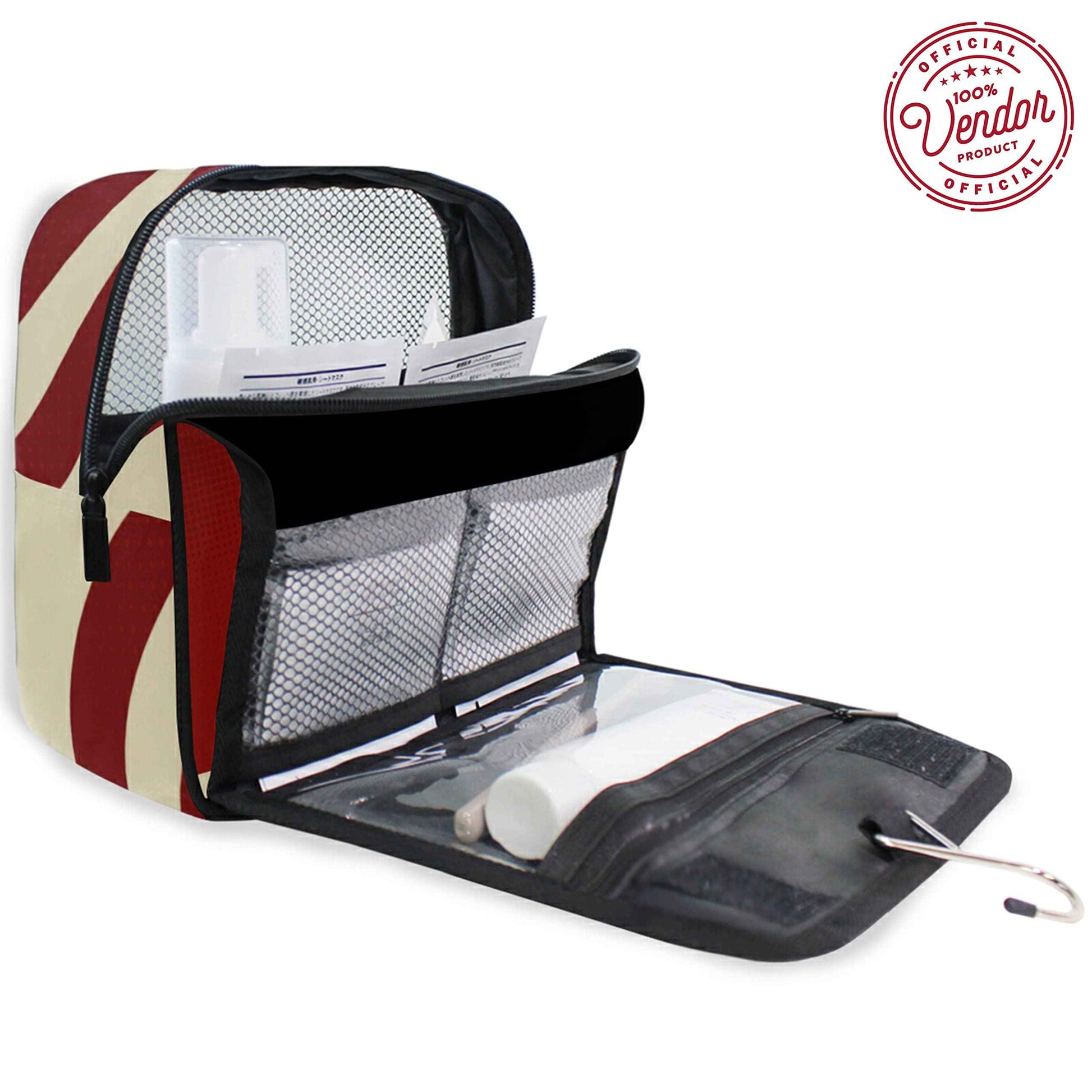 Bad Bananas BBGreek Kappa Alpha Psi Fraternity Paraphernalia - Official Vendor - Hanging Toiletry Travel Bag - Nupe