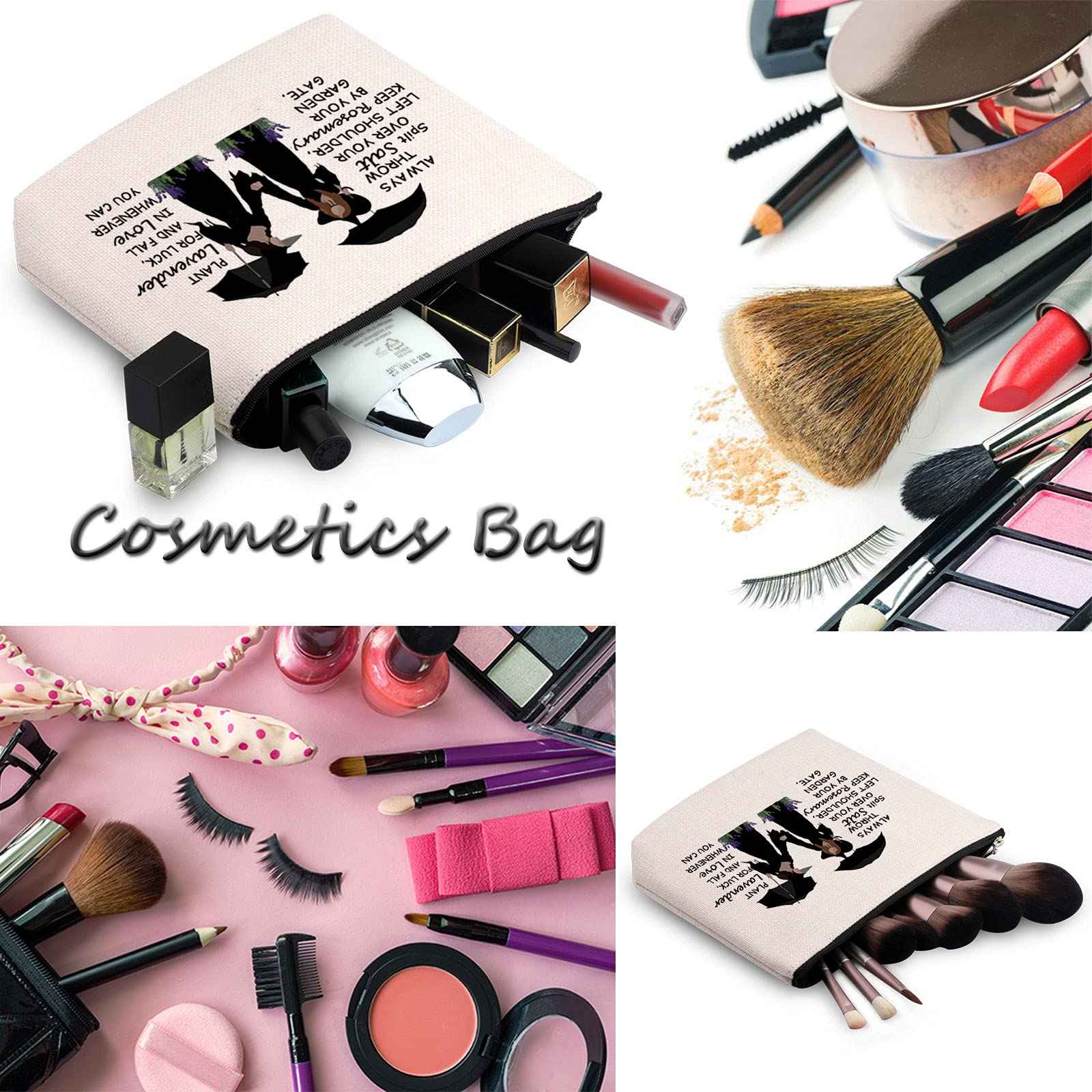 WCGXKO Women TV Show Inspired Gift Salt Rosemary Lavender Love Witchcraft Witchy Bag for Women (Salt Rosemary Lavender Love)