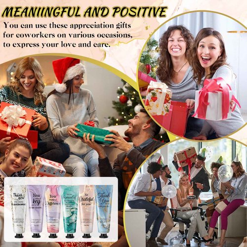 36pcs Mini Body Lotion Bulk Christmas Stocking Stuffers Inspirational Employee Appreciation Team Gifts for Women Travel Size Dry Skin Hand Cream Lotion for Teachers Day Christmas Staff Coworker Women