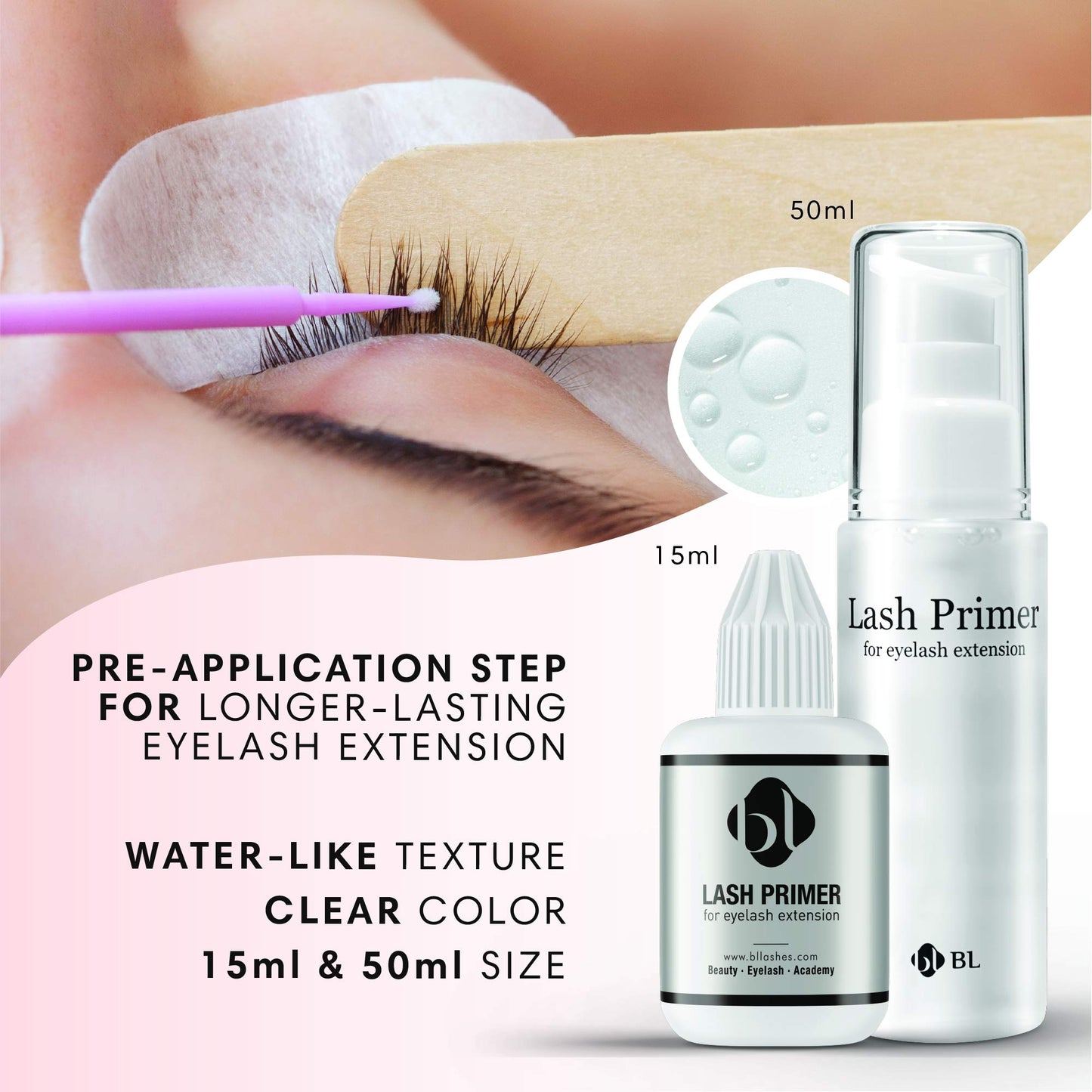 BL BLINK Lash Primer for Eyelash Extension 50 ml | Oil cleanser & Aid faster bonder of lash adhesive