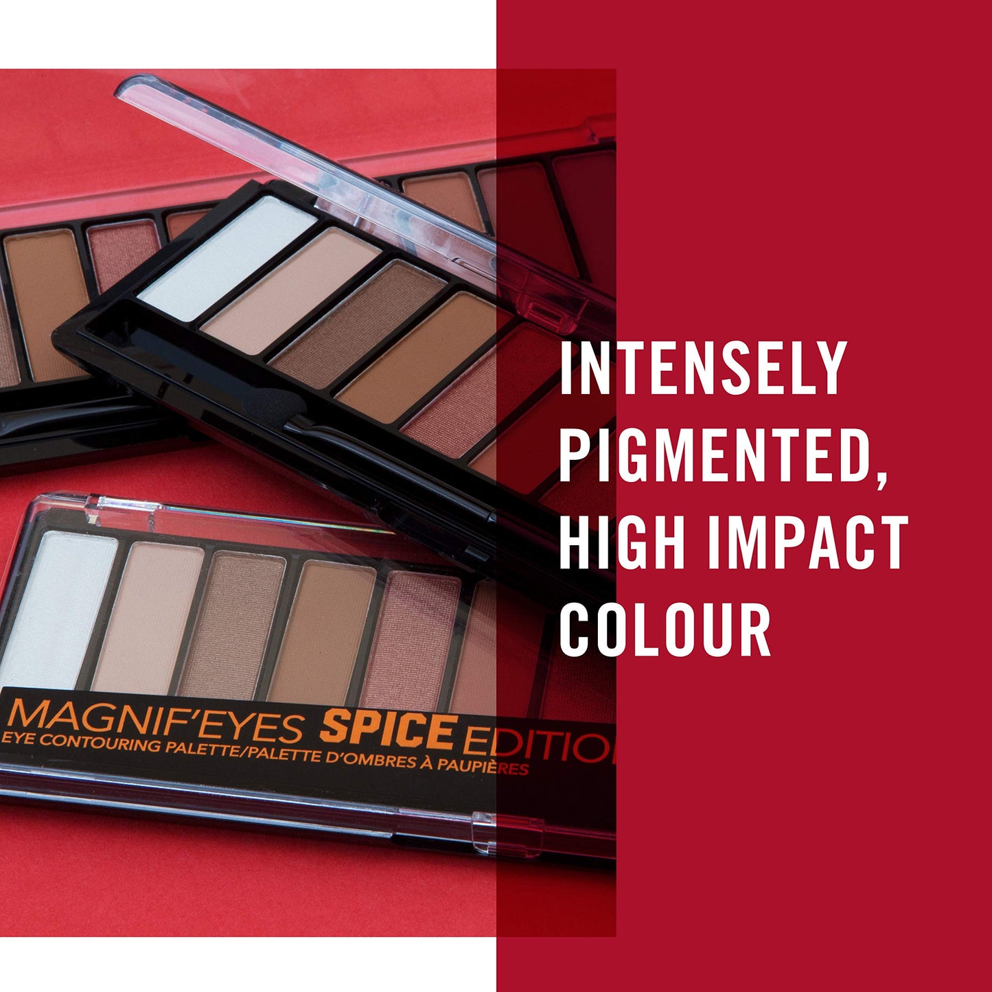 Rimmel London Magnif'Eyes Eyeshadow Palette, 12 Shades, Blendable Formula, Versatile, 005, Spice, 0.5oz