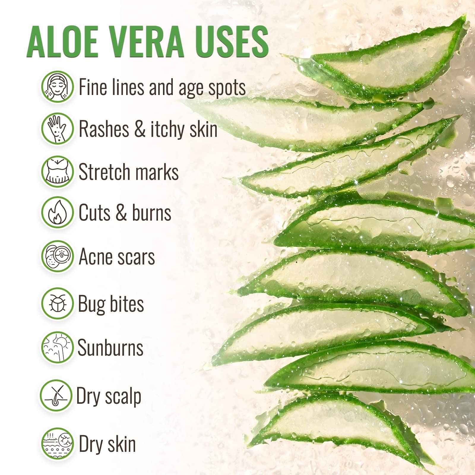 Wild Naturals 100% Pure Aloe Vera Gel with Manuka Honey – Organic Gel for Sunburn Relief, Acne, Scars & Dry Scalp – Moisturizing Gel for Face, Hair & Body