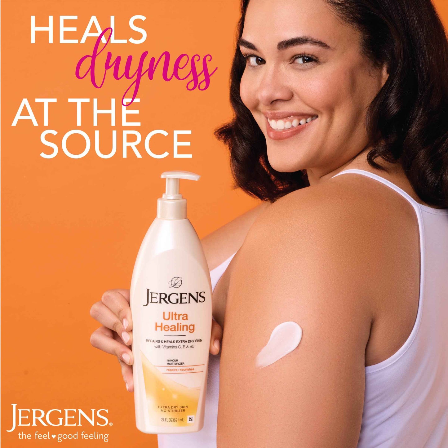 Jergens Original Scent Dry Skin Lotion, Body and Hand Moisturizer for Long Lasting Skin Hydration & Ultra Healing Dry Skin Moisturizer, Body and Hand Lotion for Dry Skin