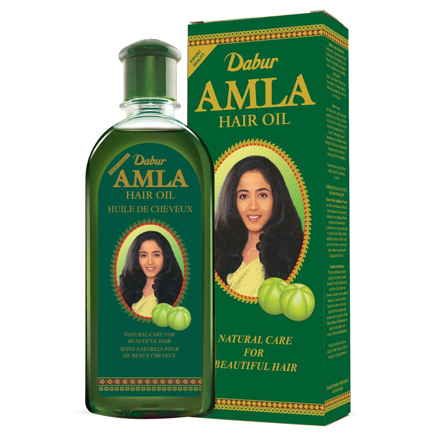 Dabur Amla Hair Oil - Amla Oil, Amla Hair Oil, Amla Oil for Healthy Hair and Moisturized Scalp, Indian Hair Oil for Men and Women, Bio Oil for Hair, Natural Care for Beautiful Hair (300ml)