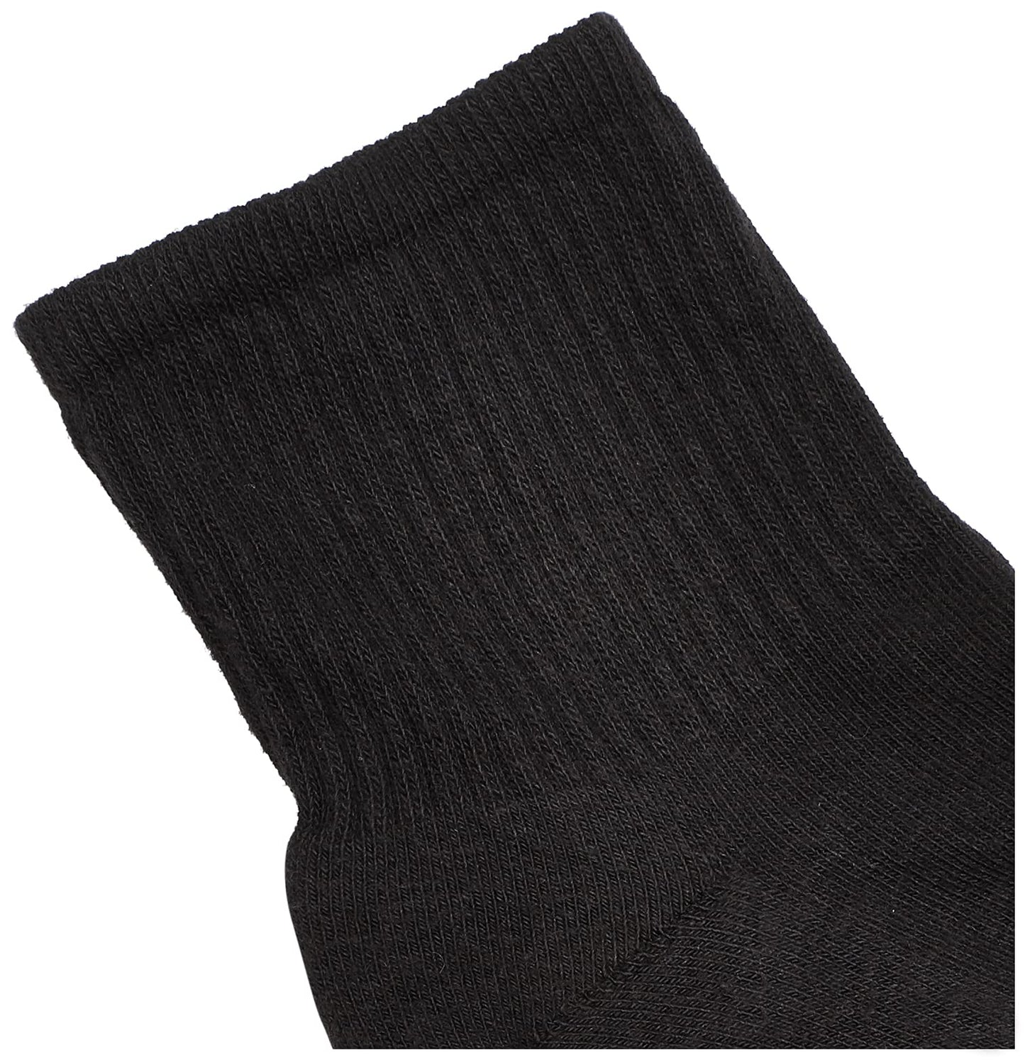 Hue Women's Mini Crew Sock 6-Pack, Black, One Size