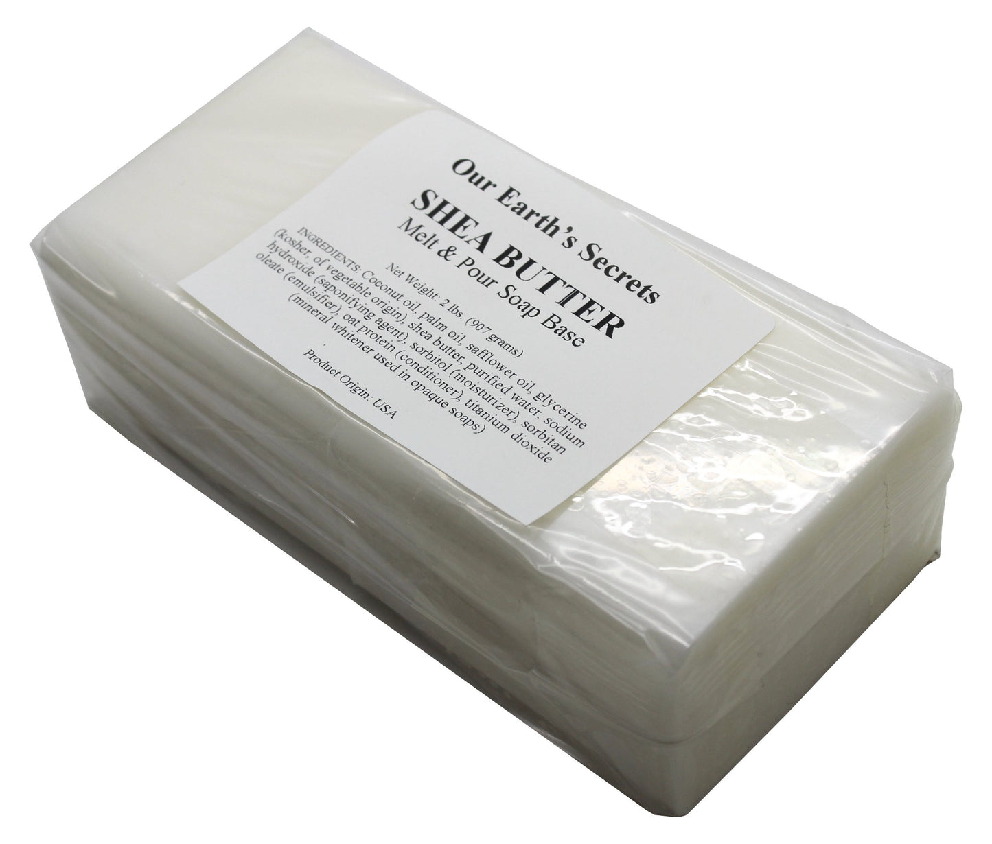 Shea Butter - 2 Pound Melt and Pour Soap Base - Our Earth's Secrets