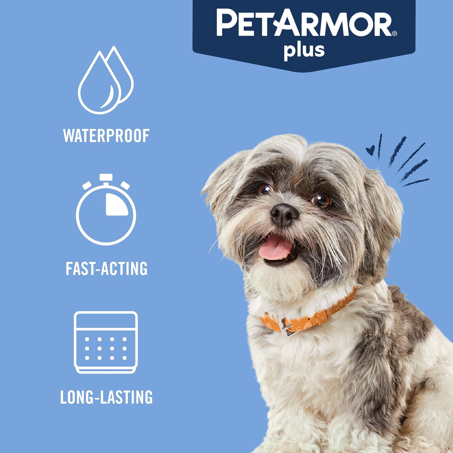 PetArmor Plus Flea and Tick Prevention for Dogs, Dog Flea and Tick Treatment, 1 Dose, Waterproof Topical, Fast Acting, Small Dogs (5-22 lbs)