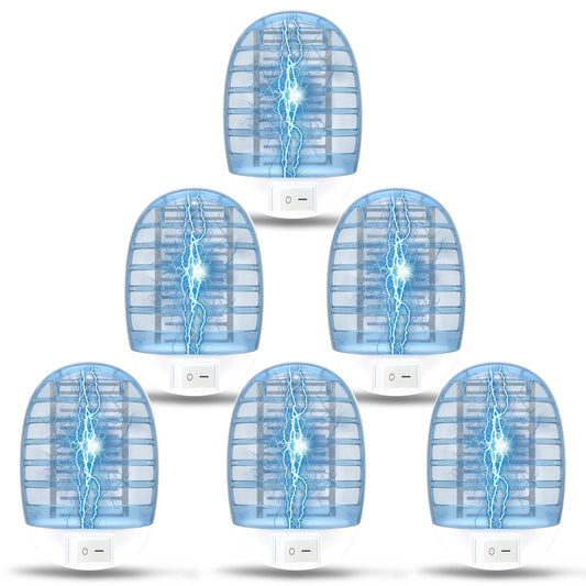 NYATNO Indoor Bug Zappers, Fly Traps for Indoors, Insect Traps for Home Mosquito Killer & Mosquitoes Trap with Blue Lights for Kids & Pets, Home, Kitchen, Bedroom, Baby Room, Office (6 Packs)