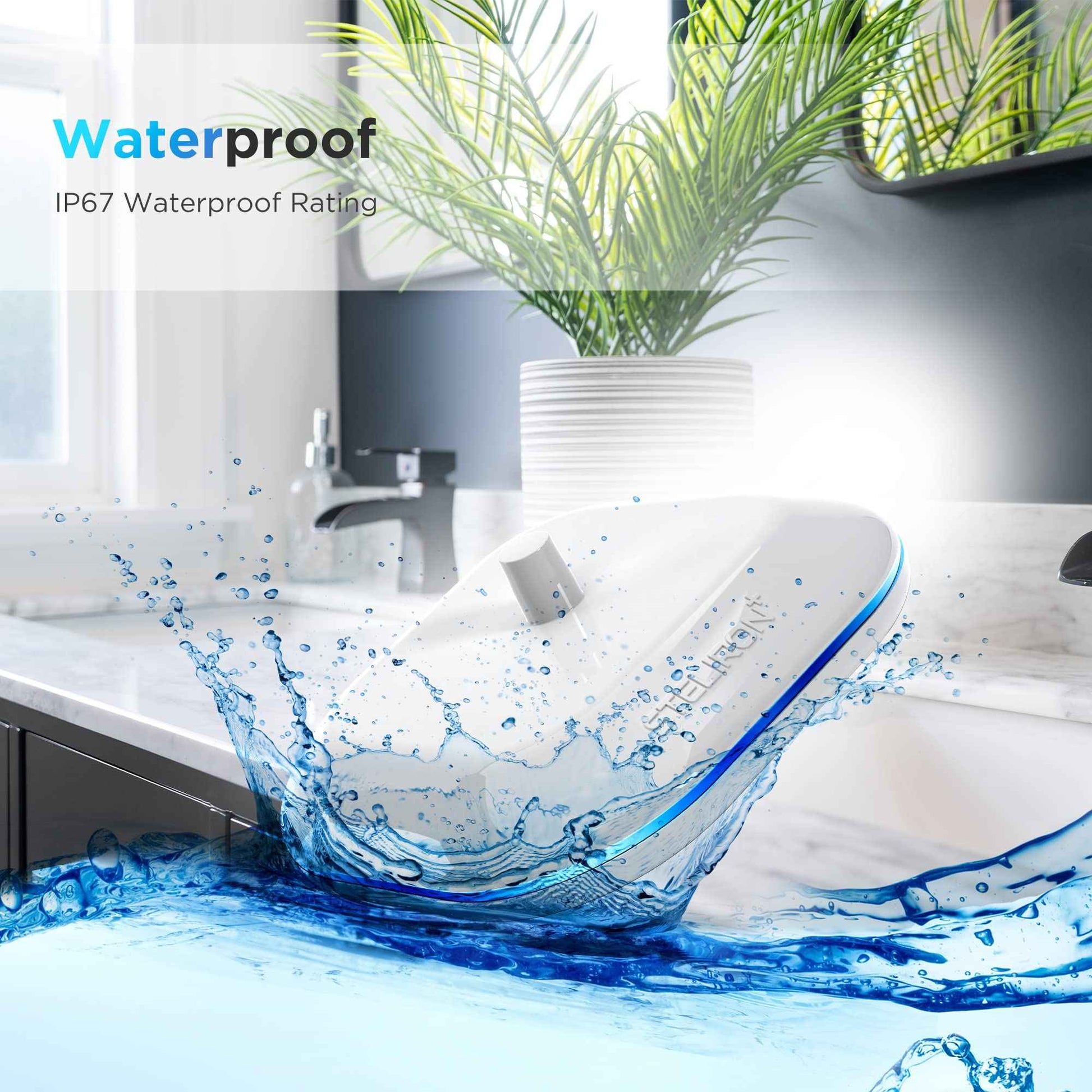 Galvanox Electric Toothbrush Replacement Charger for Braun Oral-B Electric Toothbrushes, Waterproof Inductive Base for Model 3757 - Portable Travel w/Built-in USB Power Cord (LED Charging Indicator)