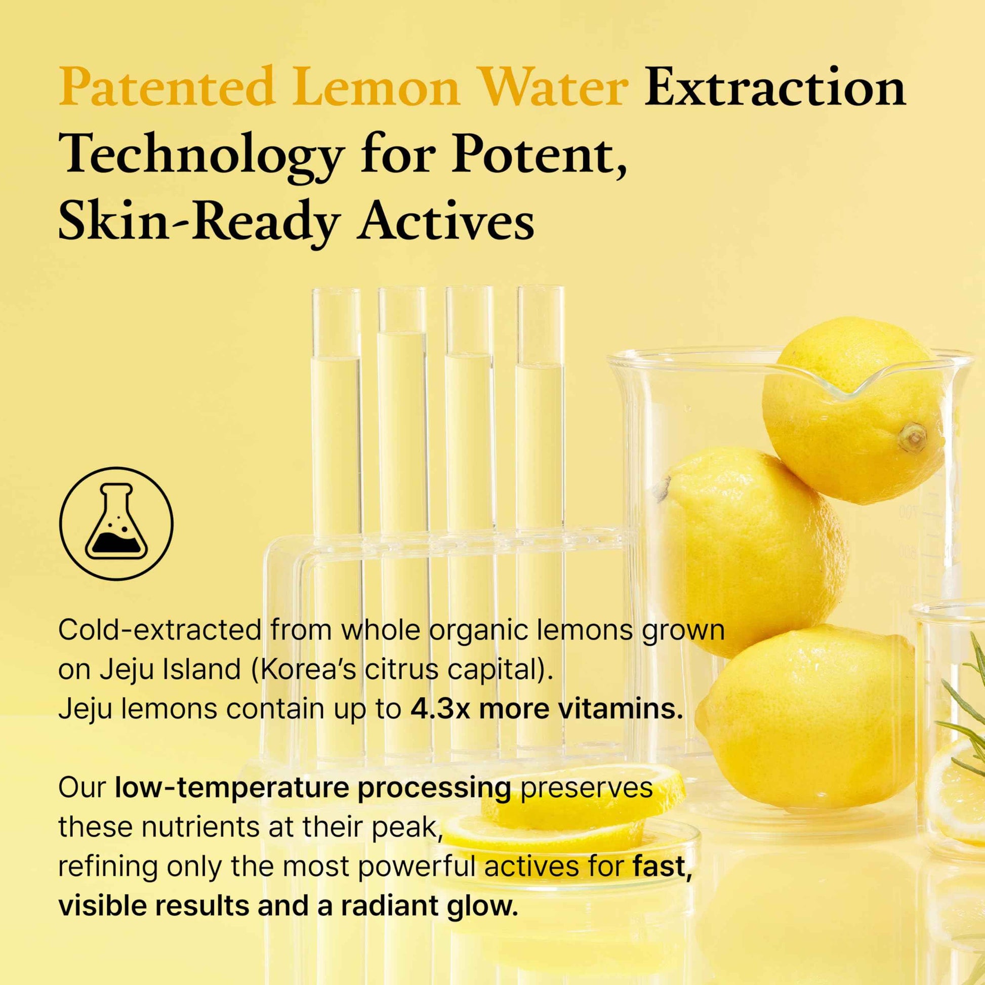 FULLY Lemon Vita Bubble Facial Serum, 69% Organic Jeju Lemon Water & Vitamin C, Instant Glow & Hydration, Niacinamide + Glutathione for Radiance & Tone Refining, Vegan Korean Skincare, 3.21 fl.oz