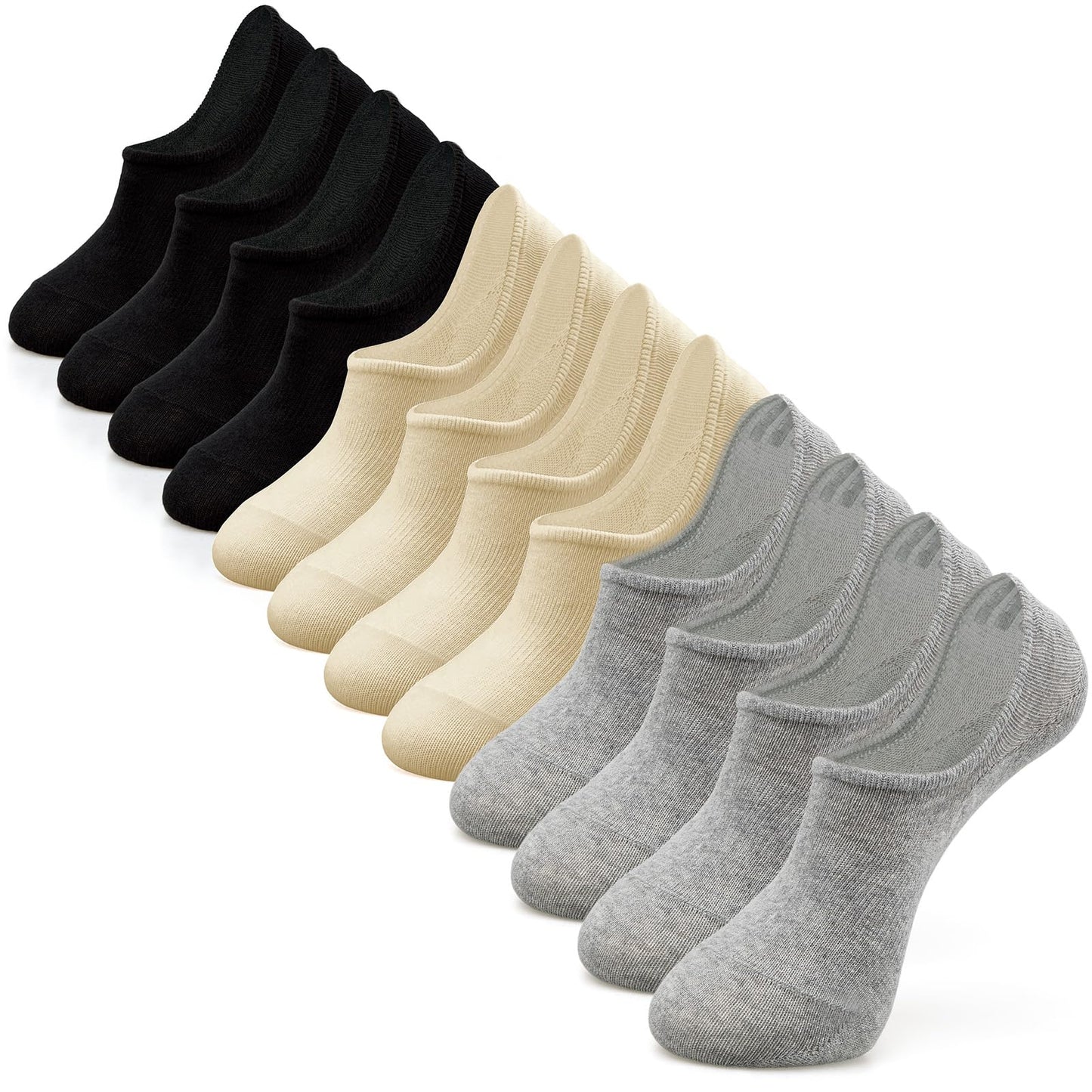 IDEGG No Show Socks Womens and Men Low Cut Ankle Short Anti-slid Athletic Running Novelty Casual Invisible Liner Socks