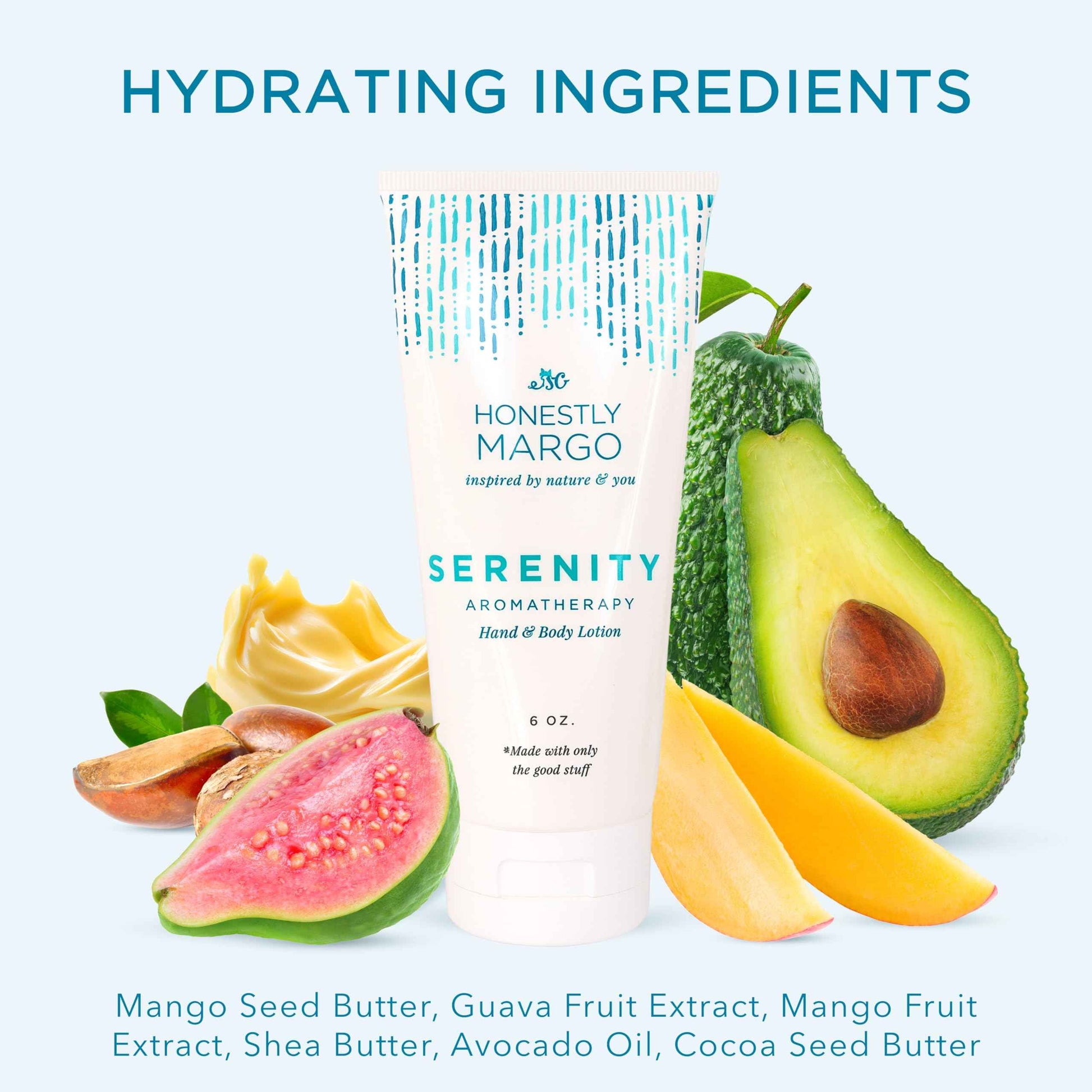 Honestly Margo Aromatherapy Hand & Body Lotion (Eucalyptus, 6 Oz) – Hydrating Moisturizer with Essential Oils, Clean, Cruelty-Free Body Care, Must-Have Bath Products, Hand Cream & Body Moisturizer