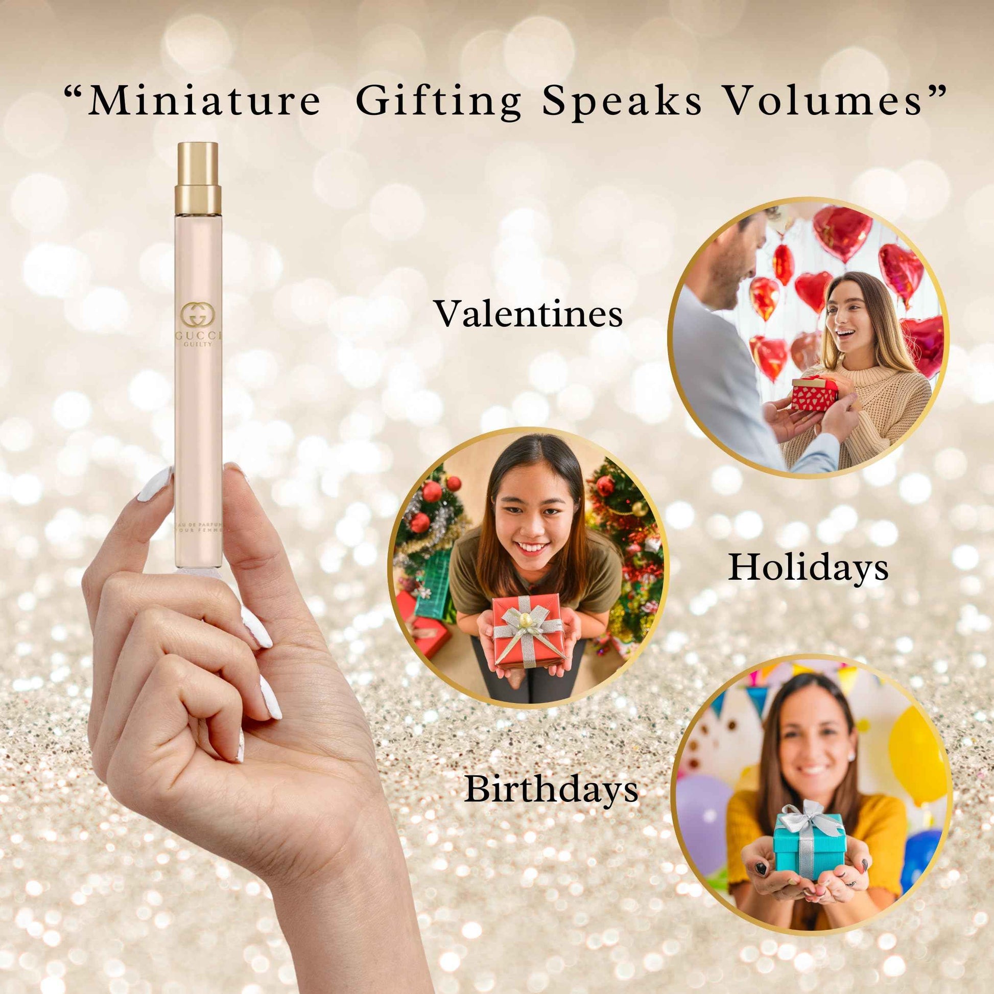 Gucci Guilty Pour Femme Perfume for Women Travel EDP Spray 0.33 Fl Oz