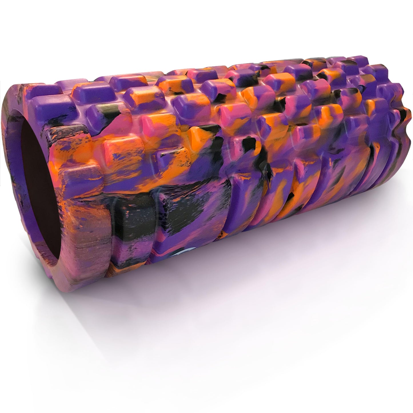 321 Strong Foam Roller - Medium Density Deep Tissue Massager - Muscle Massage + Myofascial Trigger Point Release - includes 4K eBook - Sunrise