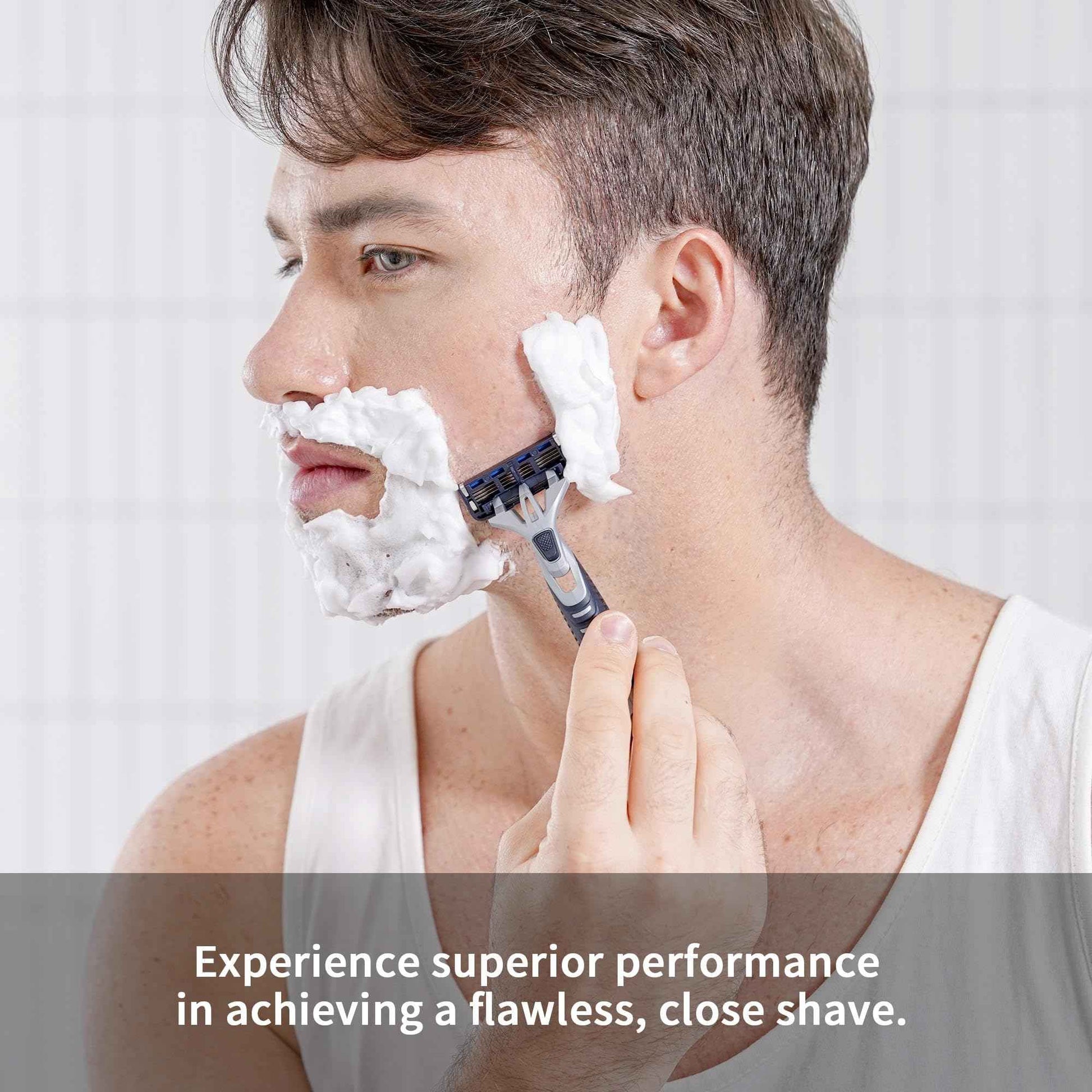 DORCO Pace Pro 4 Disposable Razors, 9 pack - Long Lasting 4 Blade Technology with a Precision Trimmer, Safety Guard Bar, Pivoting Head and Non-Slip Rubber Handle (9 Razors)