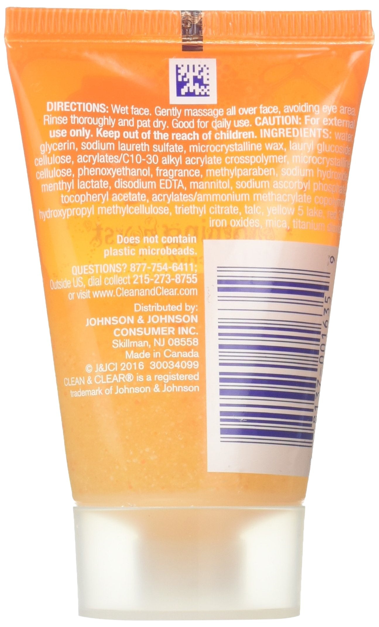 Clean & Clear Morning Burst Facial Scrub, Original, 1 oz - 3 pack