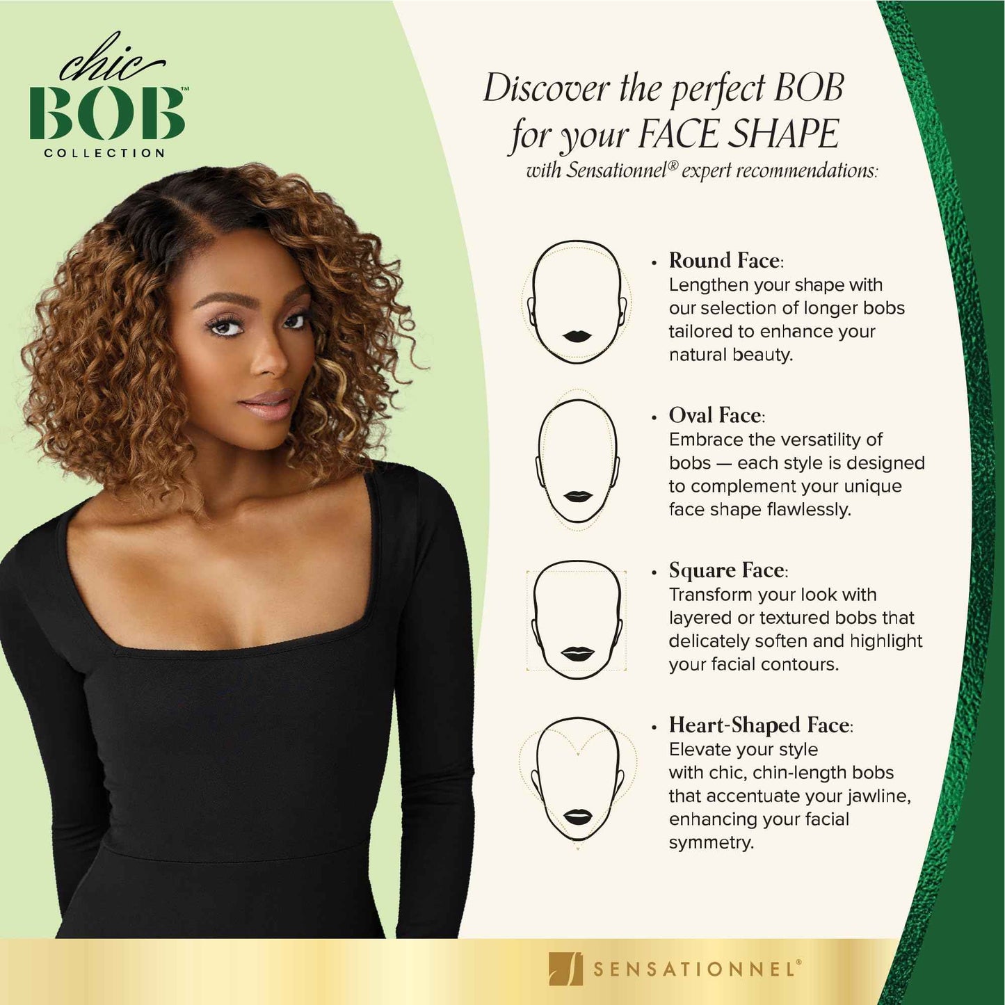 Sensationnel Chicbob Lace Frontwig - Lob Unit 3 Face Framing Glueless Wig Wide 5 Inch Deep Part Synthetic Preplucked Hairline (LIGHTASHBLONDE)